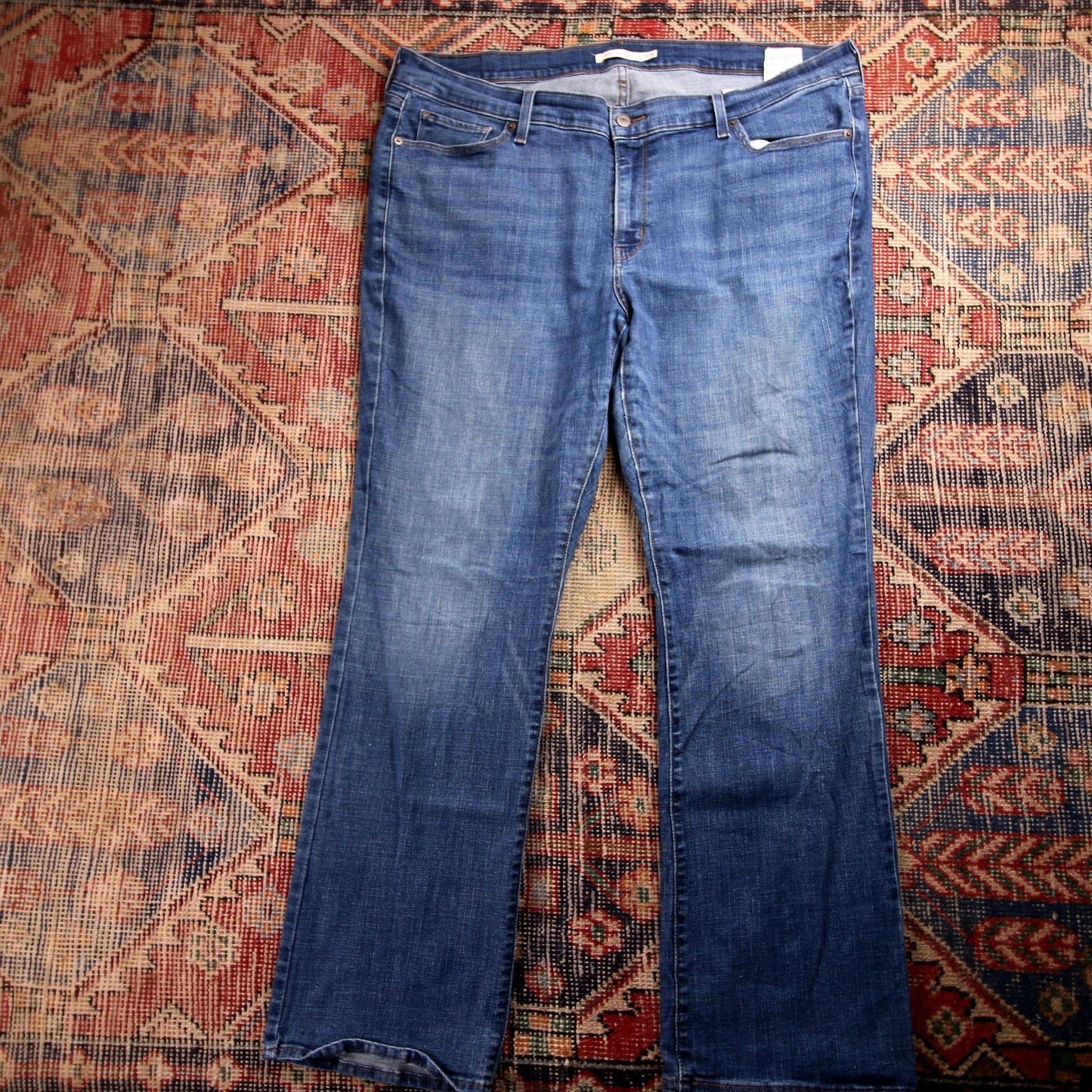 Levi's 415 W44 L30 Bootcut Blue Denim Jeans