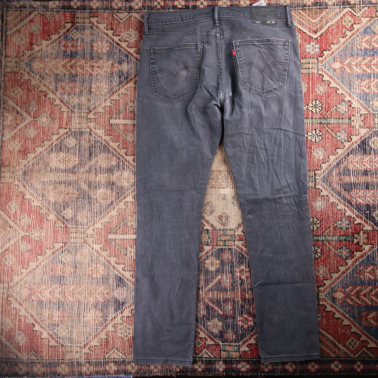 Levi's 511 Red Tab W36 L32 Slim Fit Grey Denim Jeans