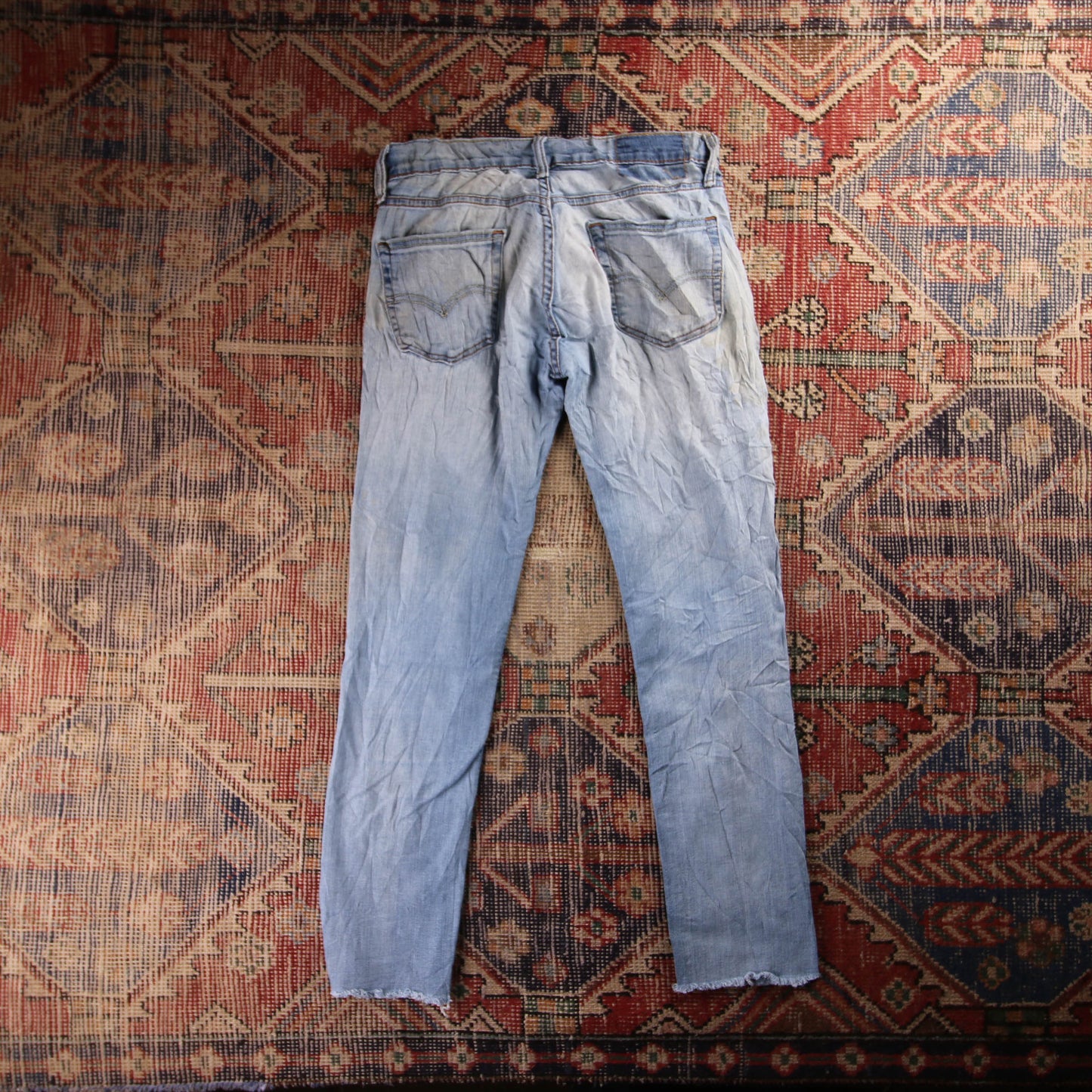 Levi's 721 Red Tab W30 L28 Slim Fit Blue Denim Jeans