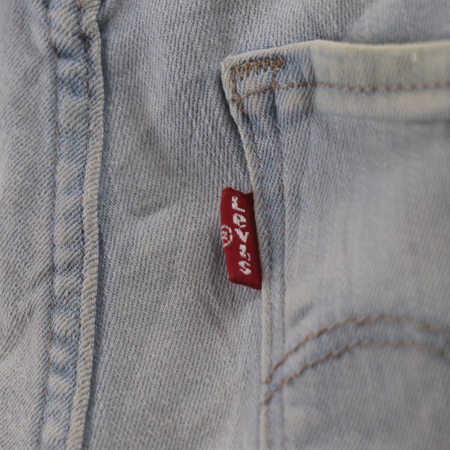 Levi's 721 Red Tab W24 L29 Skinny Blue Denim Jeans