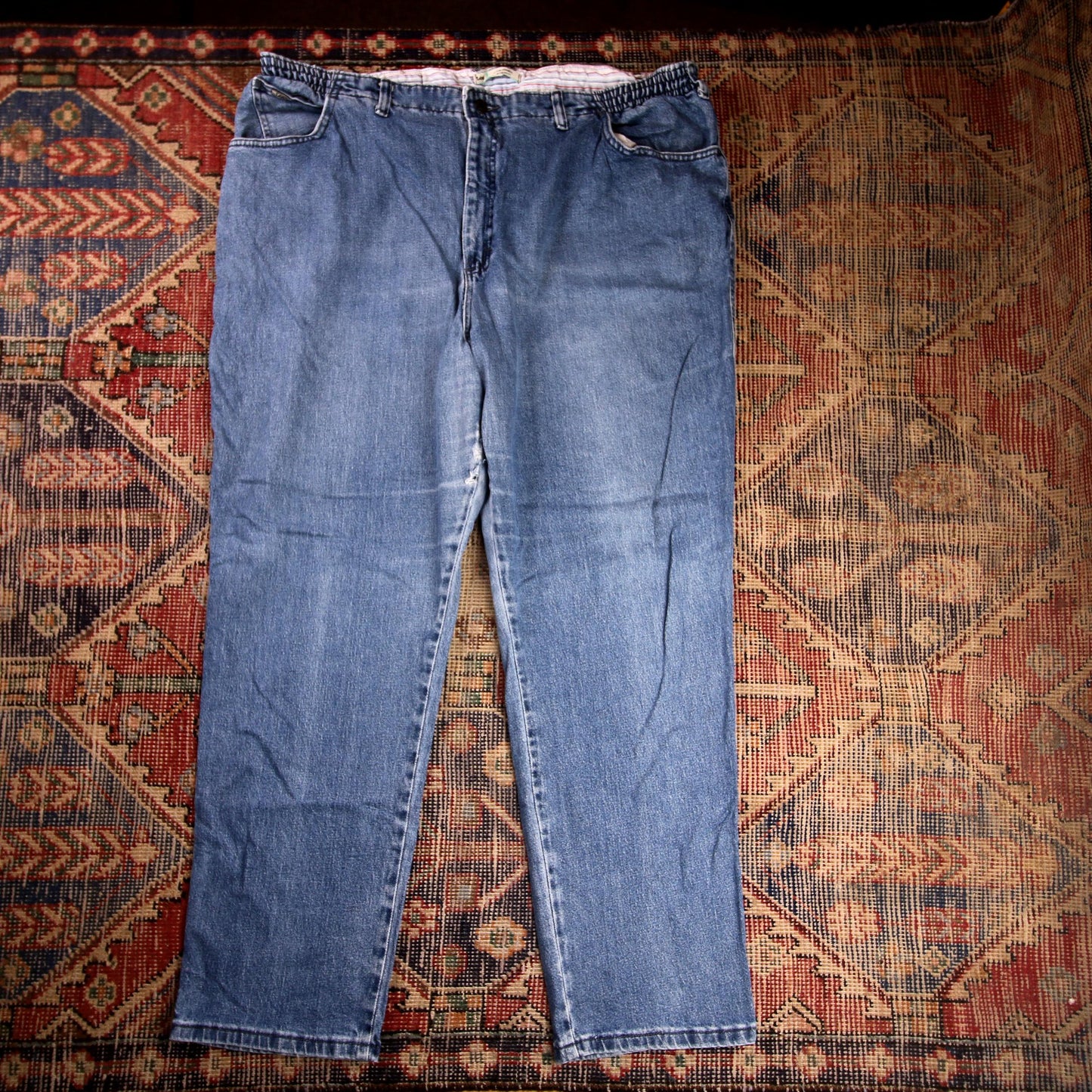 Lee W44 L29 Straight Leg Loose Fit Blue Denim Jeans