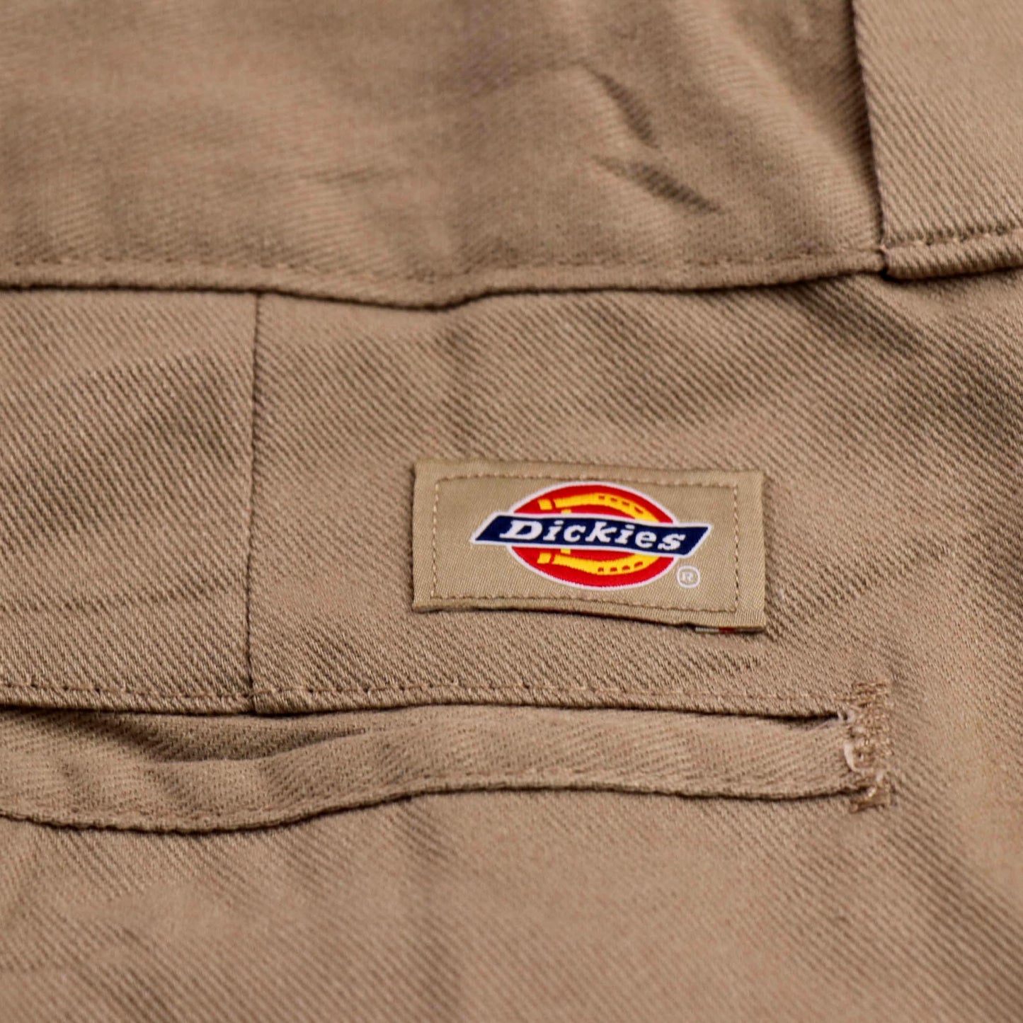 Dickies 874 W36 L24 Straight Leg Beige Cotton Blend Trousers