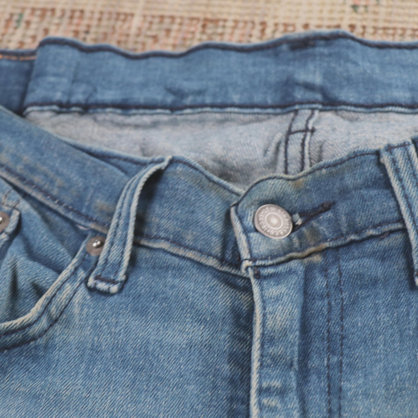 Levi's 514 Red Tab W28 L29 Straight Leg Blue Denim Jeans