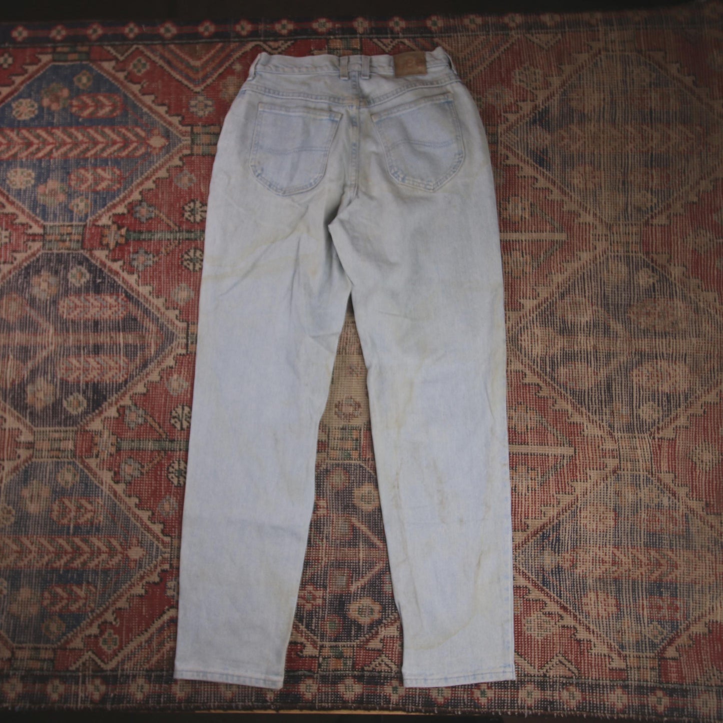 Lee W28 L30 Tapered Leg Relaxed Fit Blue Denim Jeans