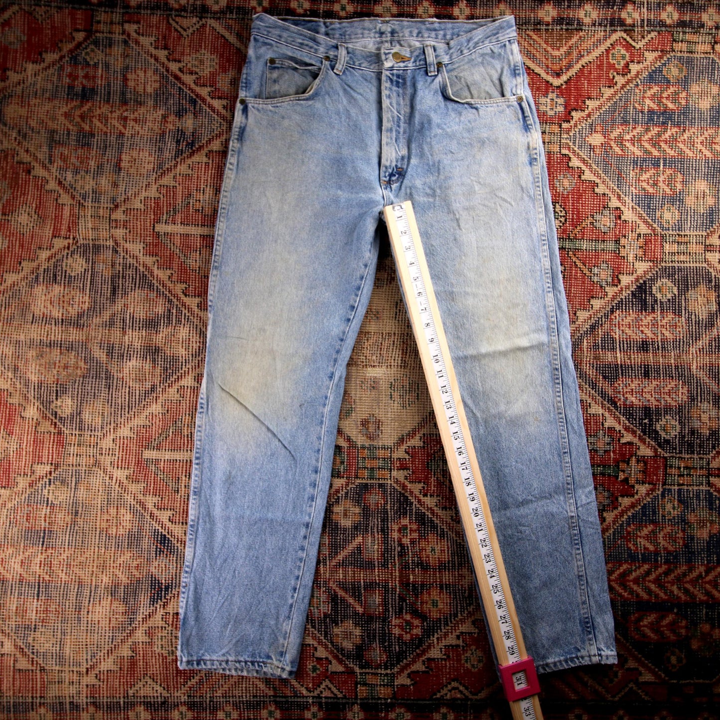 Wrangler W34 L31 Straight Leg Blue Denim Jeans