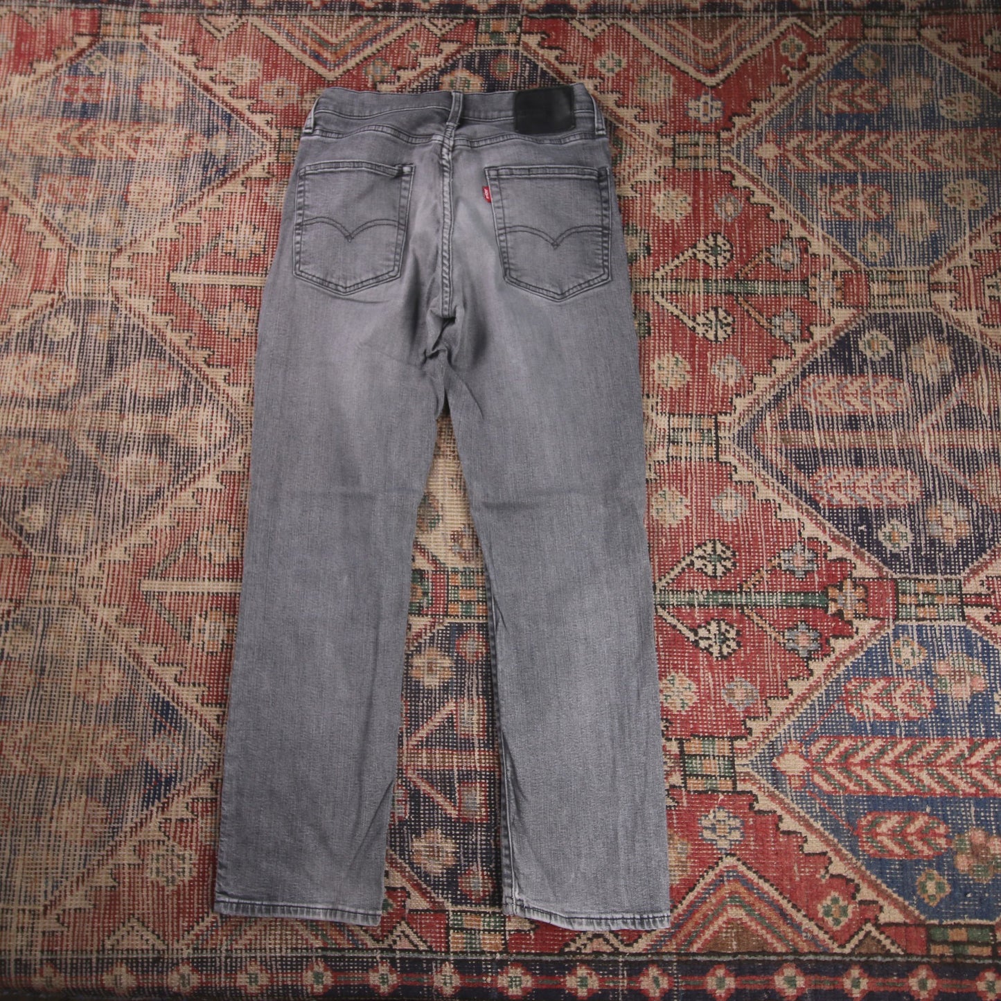 Levi's 514 Capital E W30 L28 Straight Leg Grey Denim Jeans