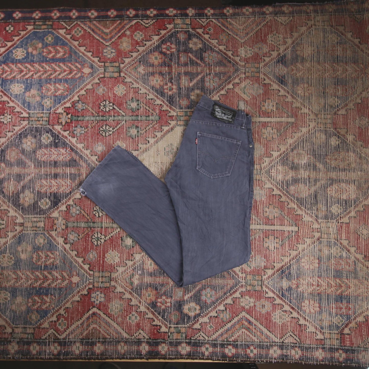 Levi's W28 L33 Straight Leg Blue Denim Jeans