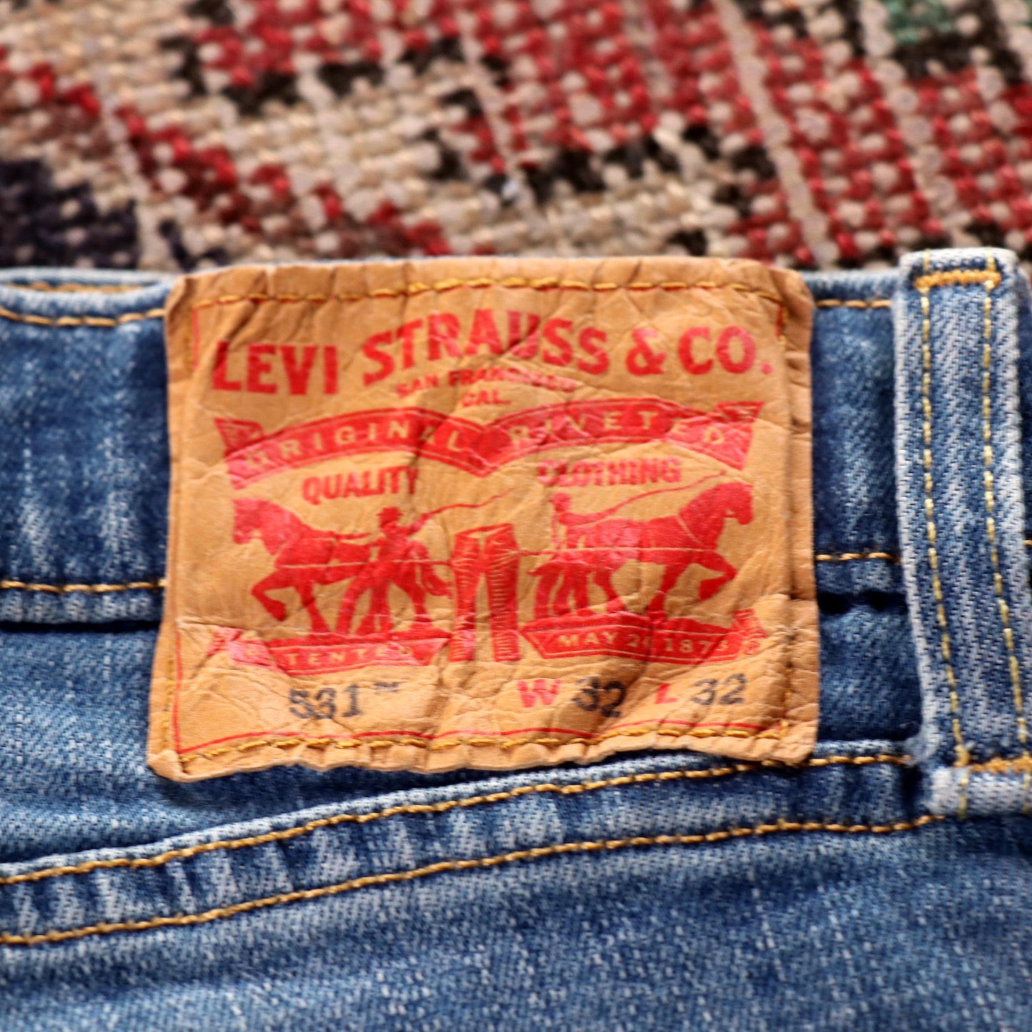Levi's 581 Red Tab W30 L29 Skinny Blue Denim Jeans