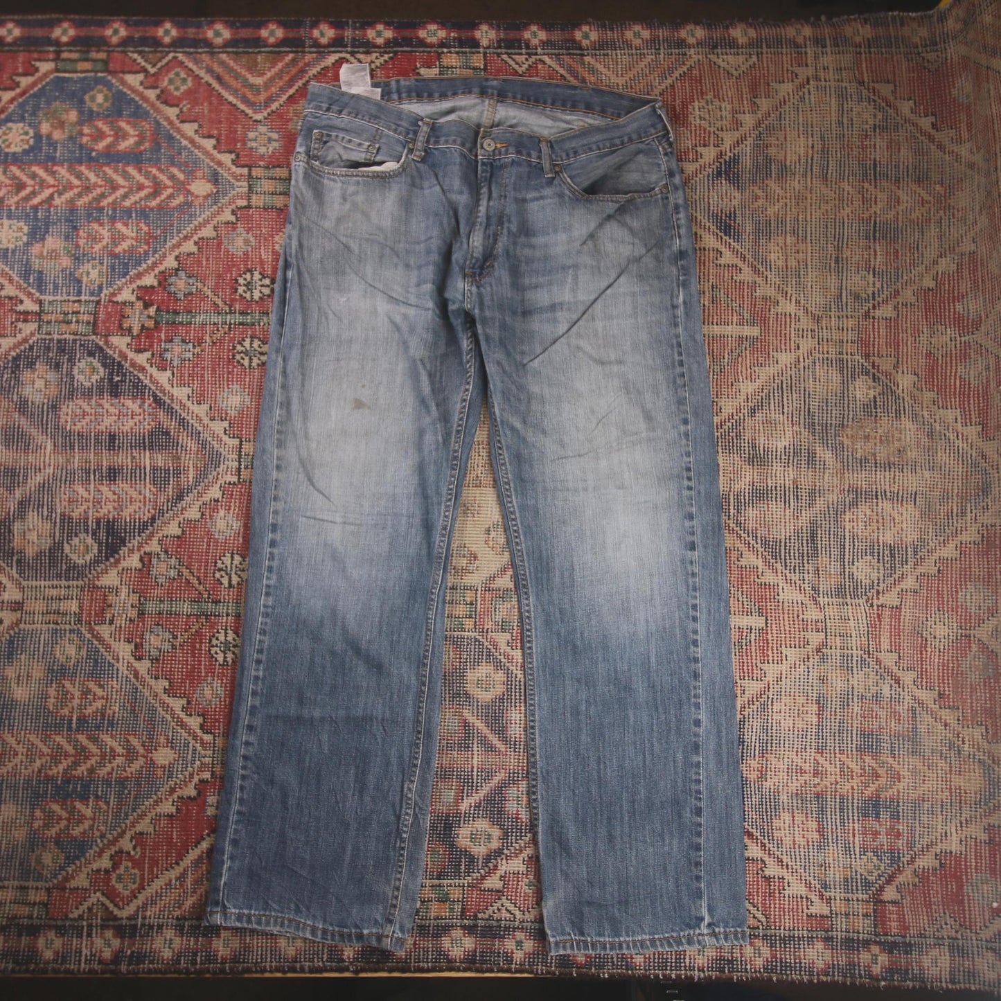 Levi's 559 W38 L30 Straight Leg Relaxed Fit Blue Denim Jeans