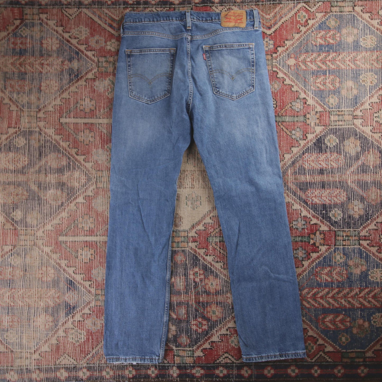 Levi's Red Tab W32 L31 Straight Slightly Tapered Blue Denim Jeans