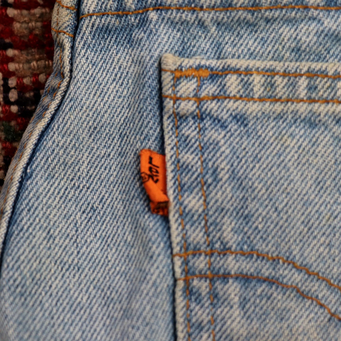 Levi's Orange Tab W28 L25 Tapered Leg Relaxed Fit Blue Denim Jeans