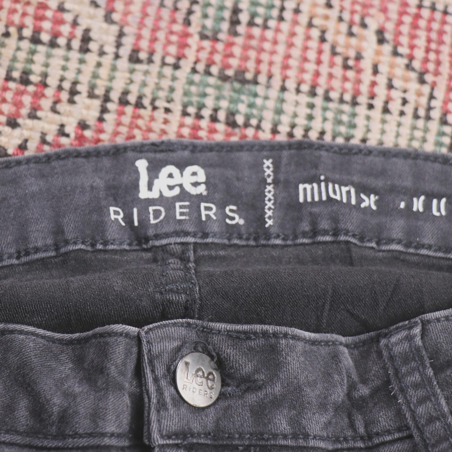 Lee W36 L31 Flared Black Denim Jeans