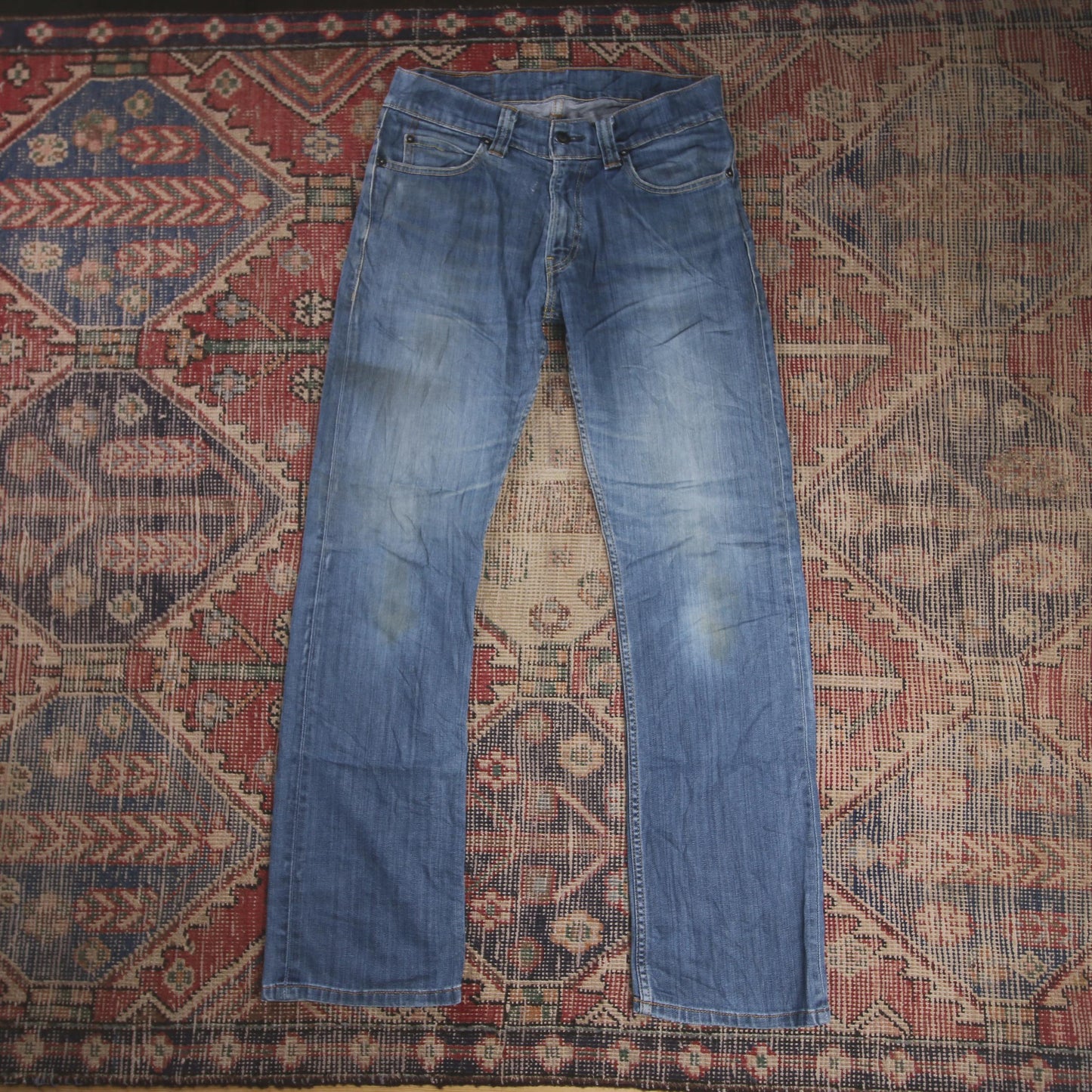 Levi's 506 W30 L30 Straight Leg Blue Denim Jeans