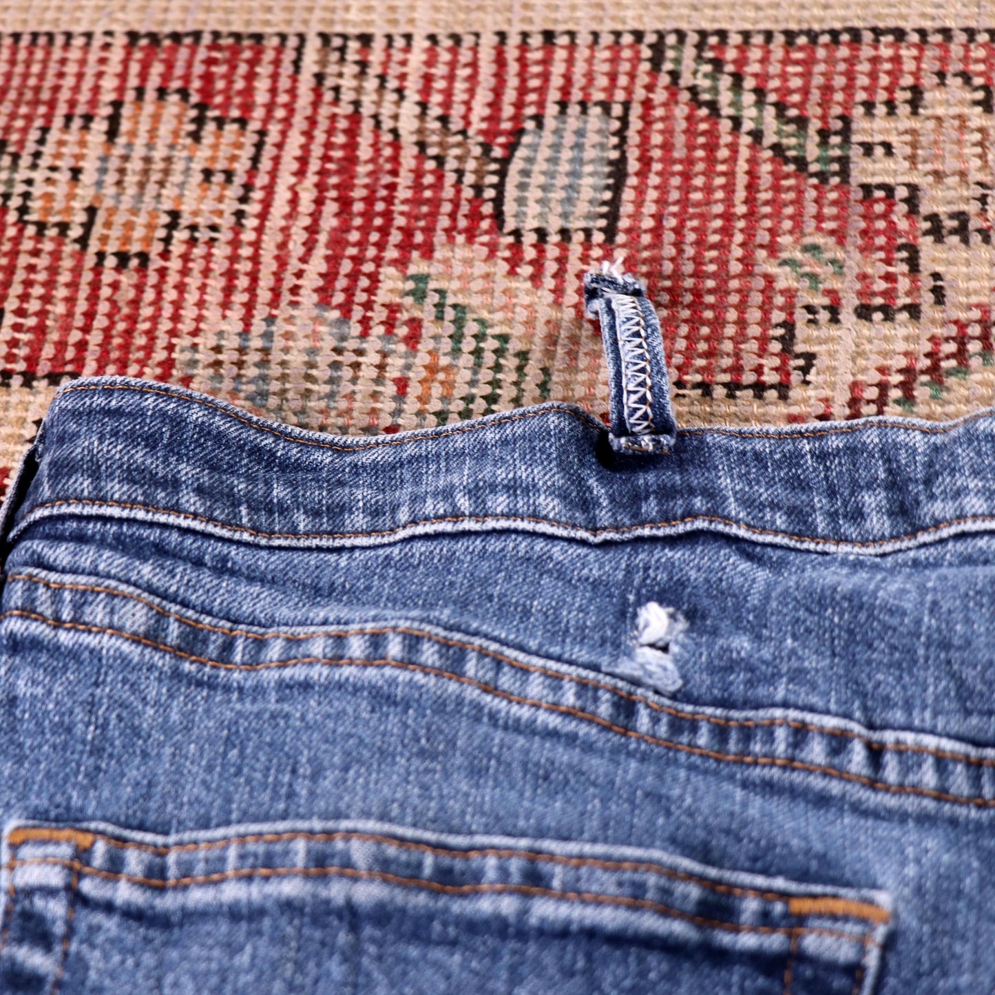 Wrangler W40 L31 Straight Leg Blue Denim Jeans
