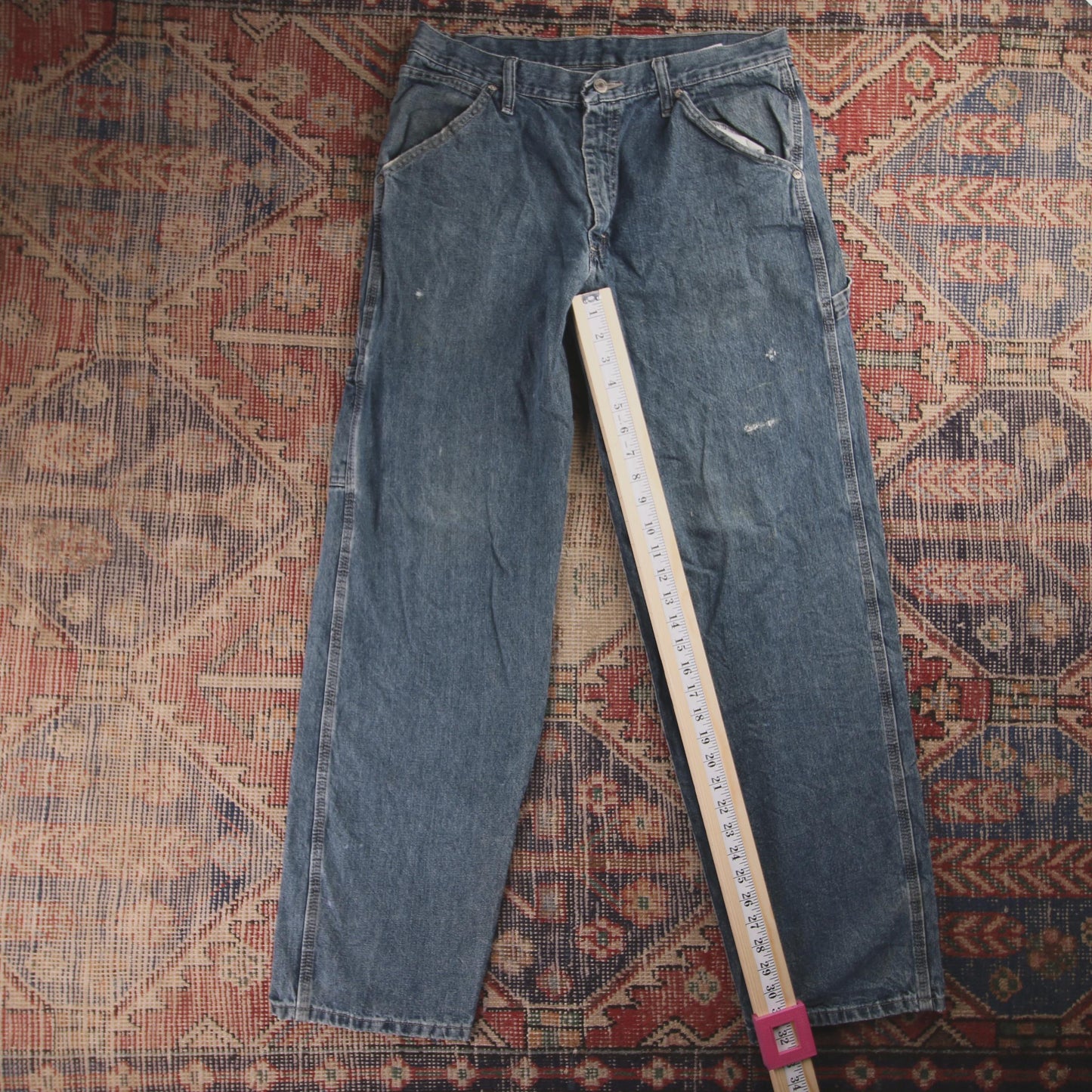 Wrangler W38 L31 Relaxed Blue Denim Jeans