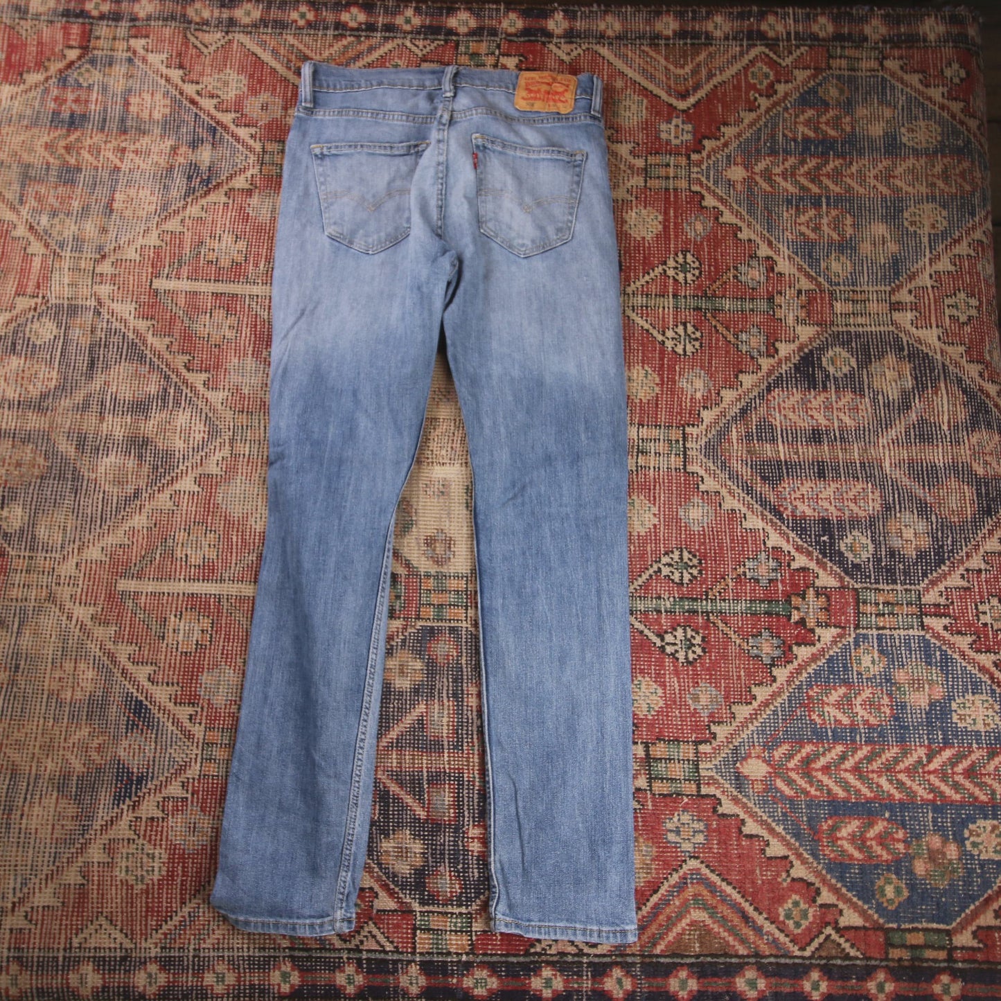 Levi's 508 W30 L30 Tapered Leg Regular Fit Classic Ripped Style Blue Denim Jeans