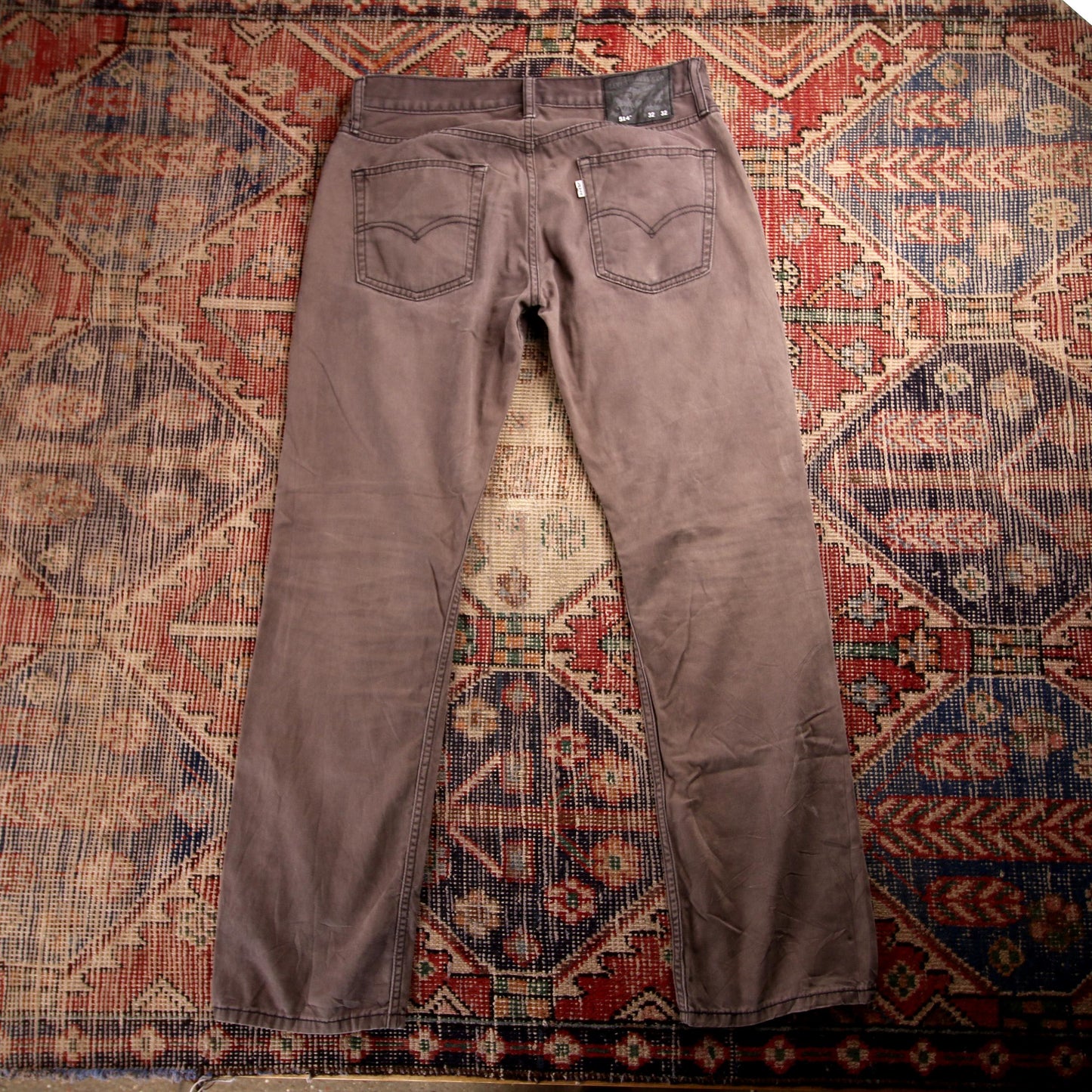 Levi's 514 White Tab W32 L30 Straight Leg Grey Denim Jeans