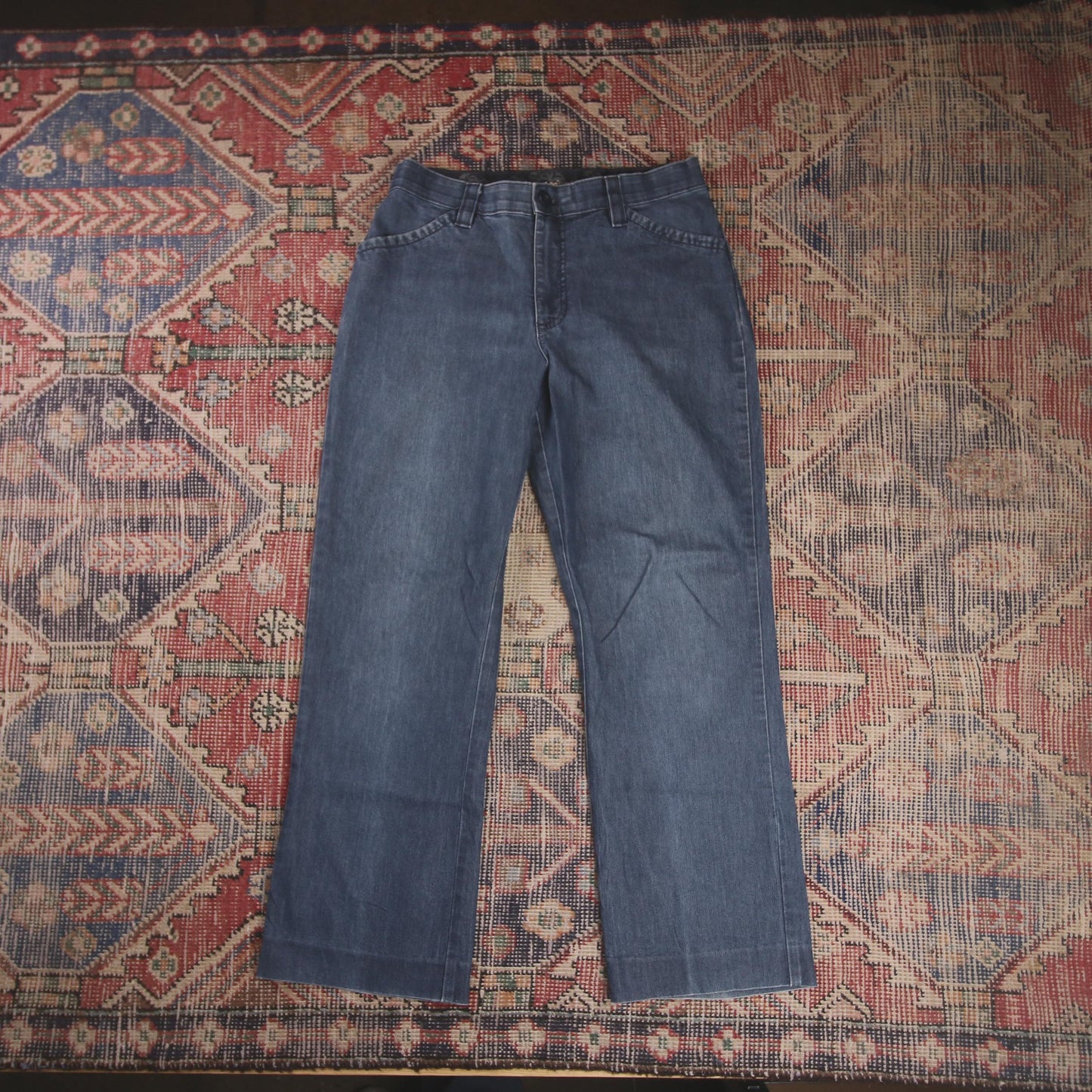 Lee W30 L27 Straight Leg Blue Denim Jeans