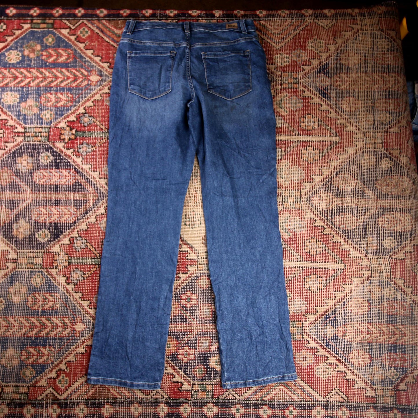 Lee W32 L31 Straight Leg Relaxed Fit Blue Denim Jeans