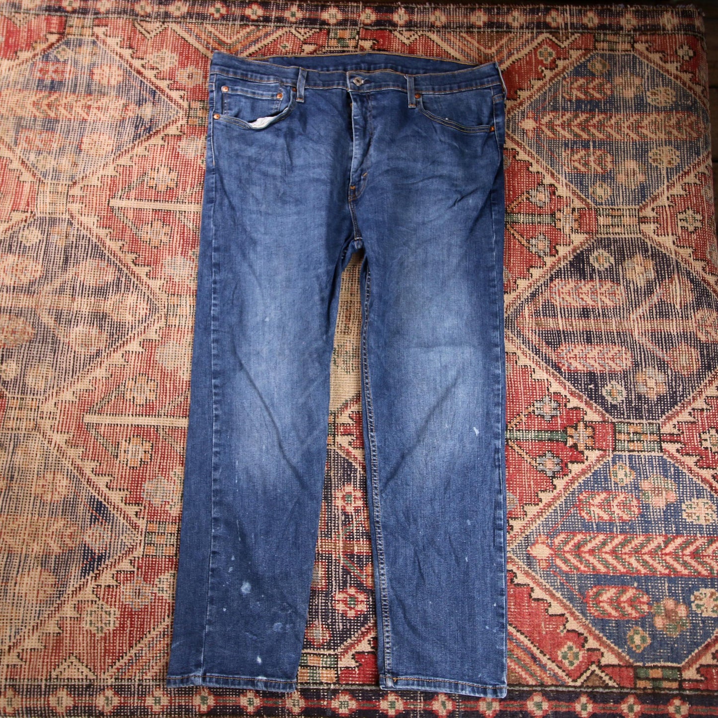 Levi's 502 W40 L28 Tapered Leg Regular Fit Blue Denim Jeans