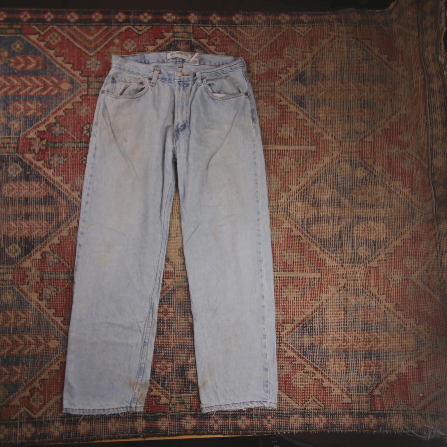 Levi's 550 W30 L28 Tapered Leg Relaxed Fit Blue Denim Jeans