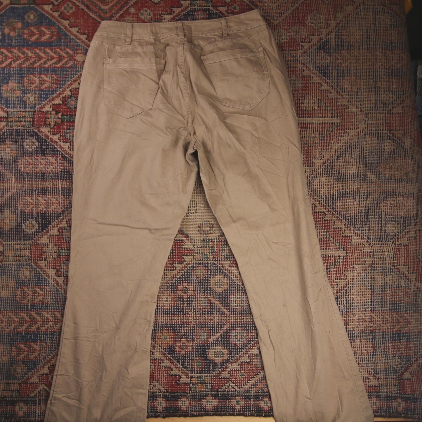 Lee W40 L33 Bootcut Beige Denim Trousers