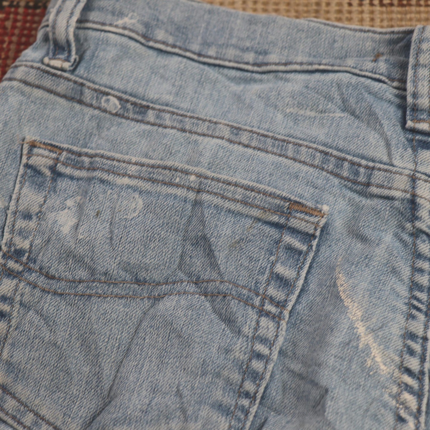 Lee W30 L31 Straight Leg Relaxed Fit Blue Denim Jeans