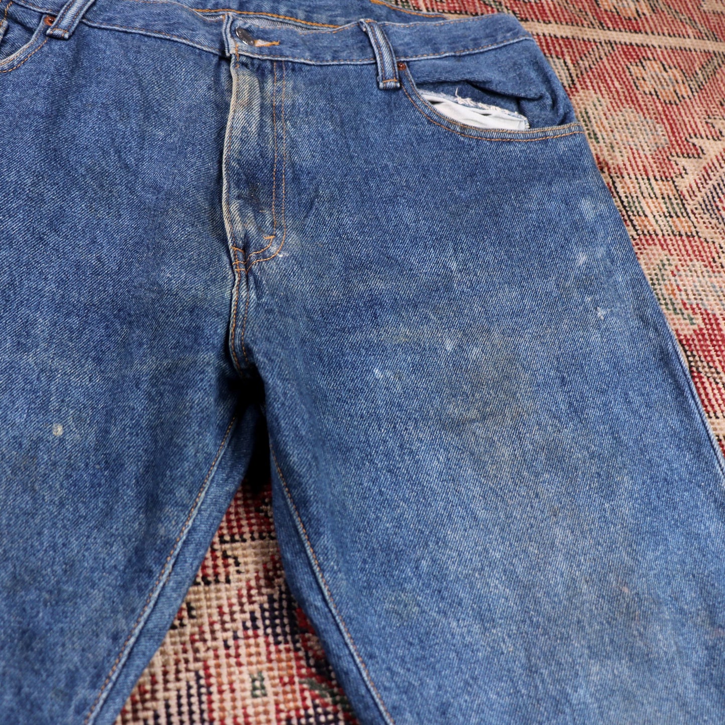 Levi's 517 W38 L33 Bootcut Slim Fit Blue Denim Jeans