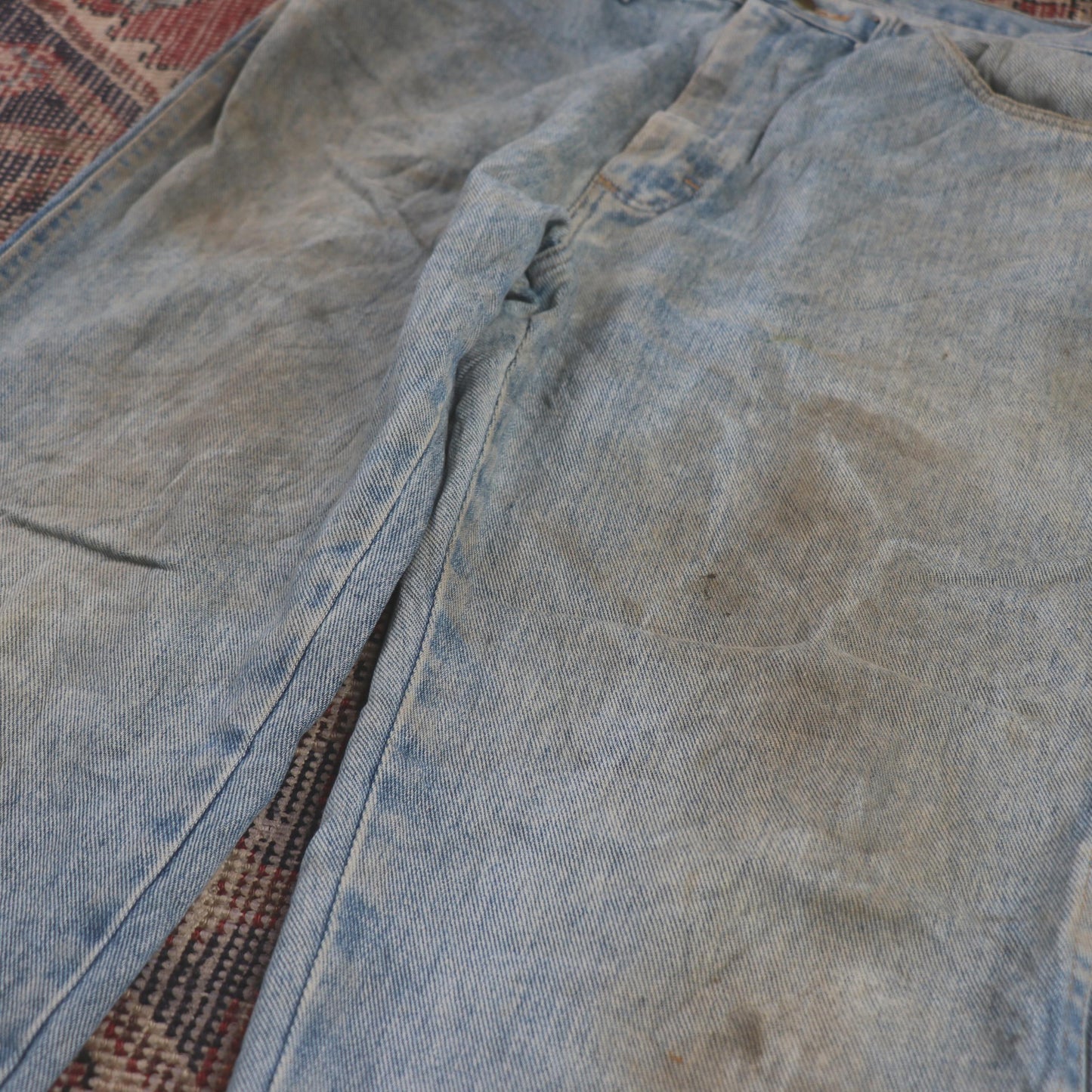 Wrangler W30 L31 Straight Leg Relaxed Fit Blue Denim Jeans