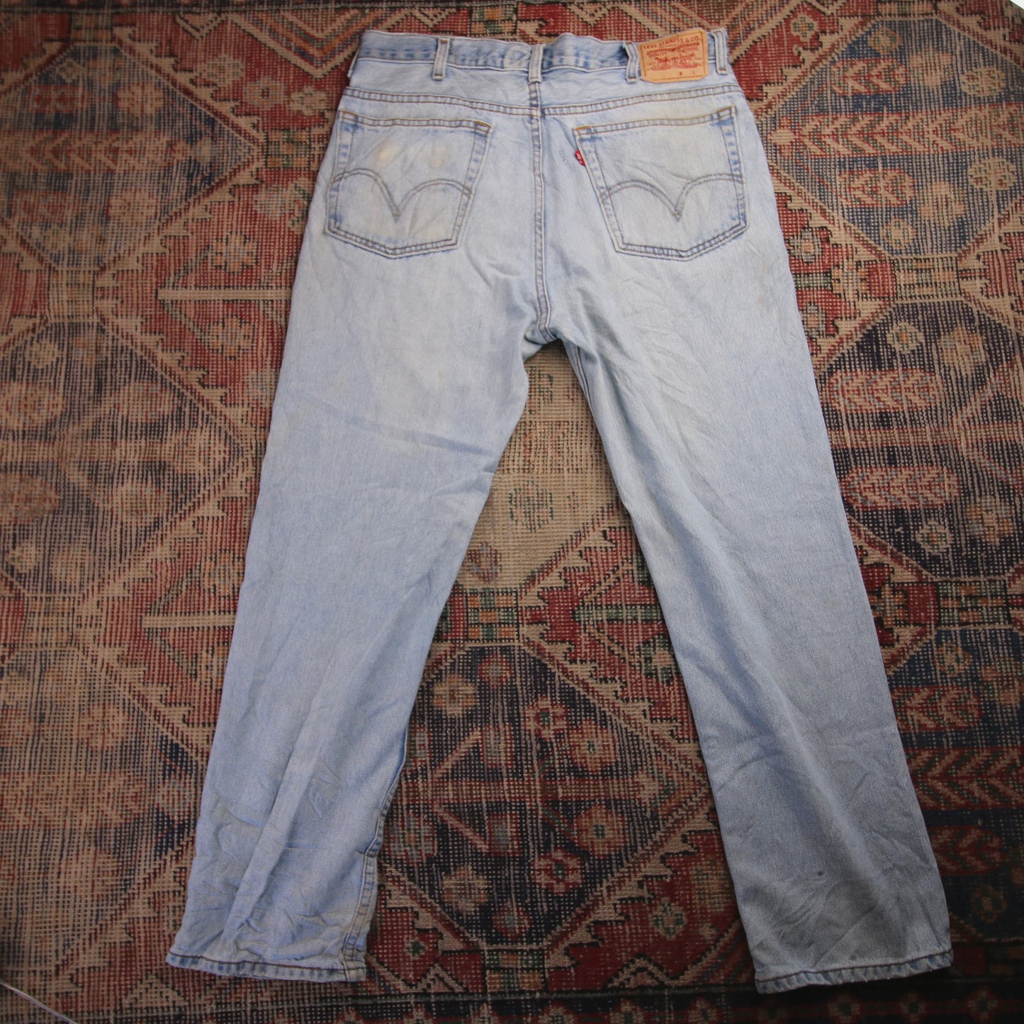 Levi's W36 L29 Straight Leg Regular Fit Blue Denim Jeans