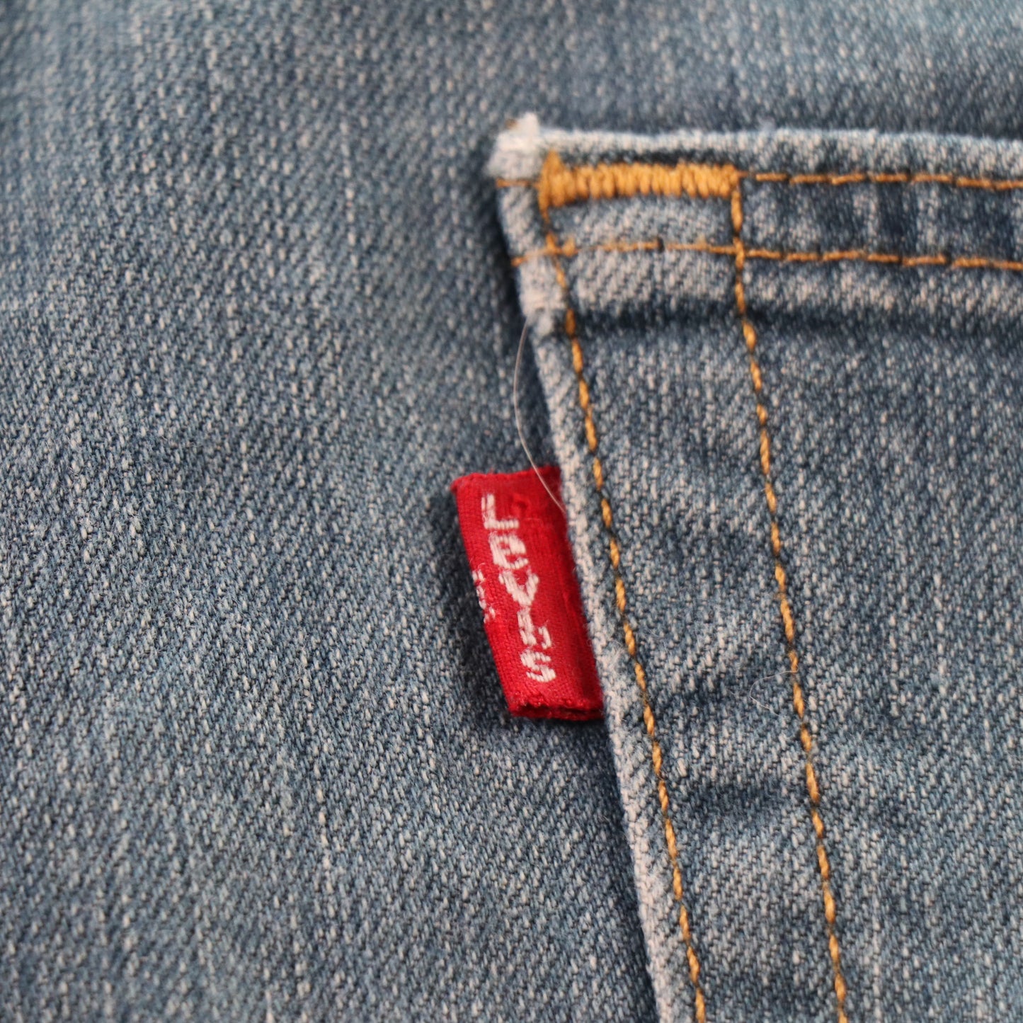 Levi's 505 Red Tab W28 L25 Straight Leg Regular Fit Blue Denim Jeans