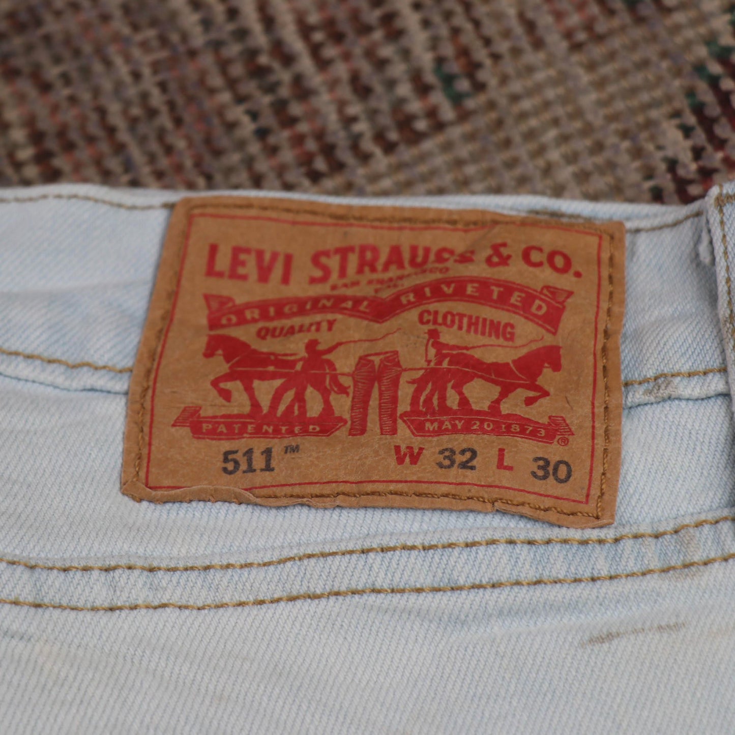 Levi's 511 W32 L30 Slim Fit White Denim Jeans