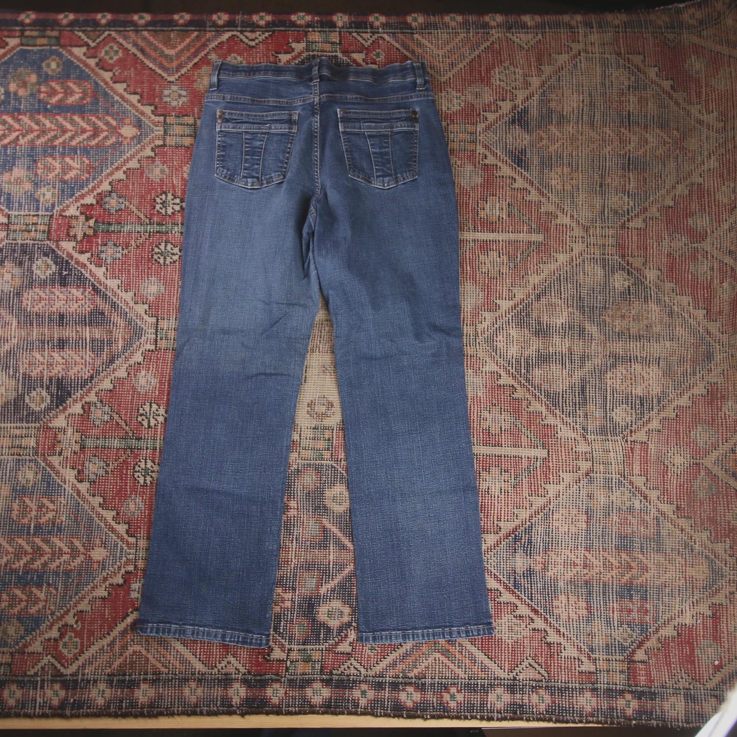 Lee W32 L28 Straight Leg Blue Denim Jeans