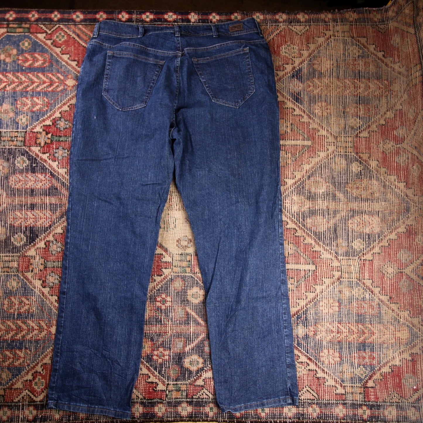 Lee W40 L31 Straight Leg Loose Fit Blue Denim Jeans