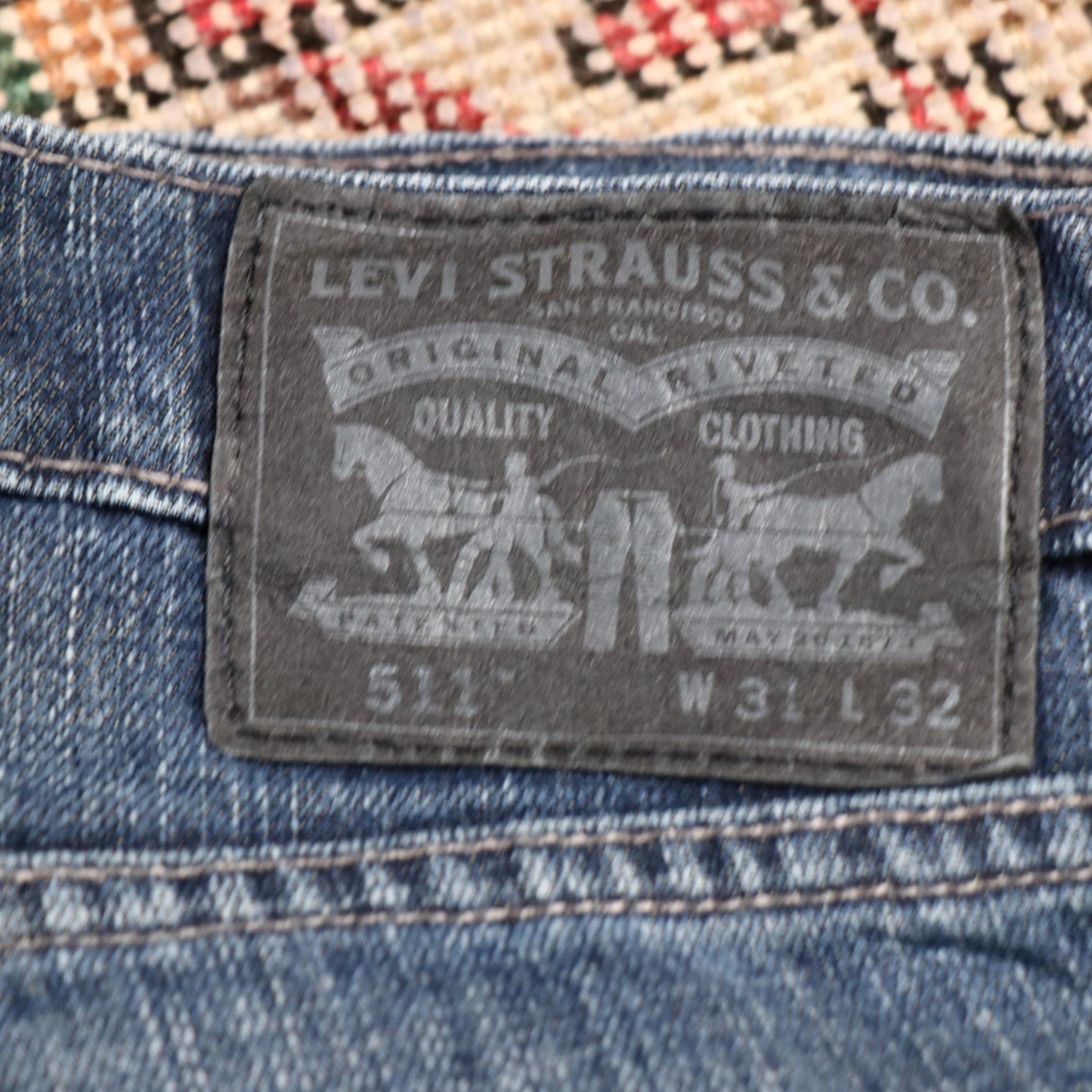 Levi's 511 W32 L31 Slim Fit Blue Denim Jeans