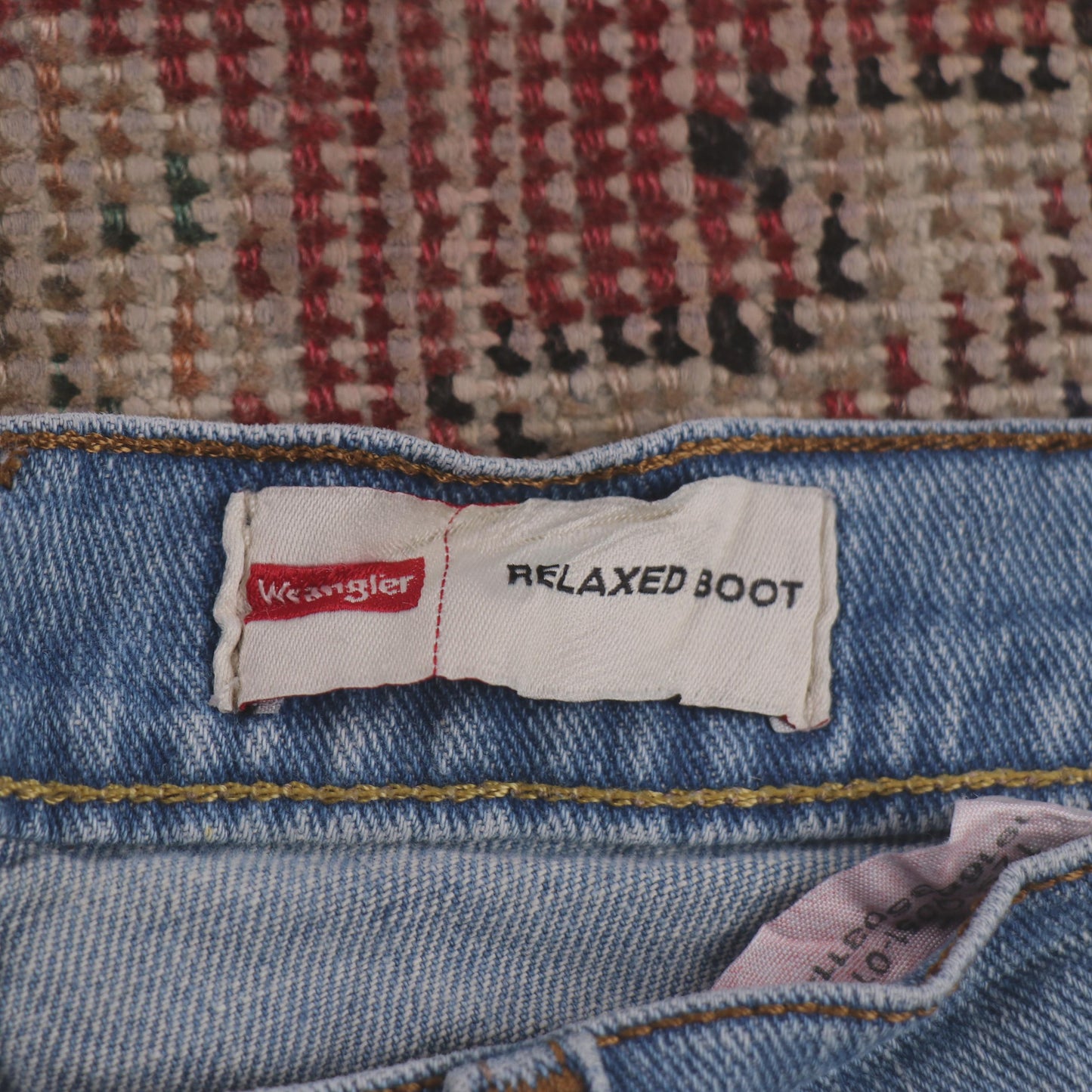 Wrangler W32 L29 Straight Leg Relaxed Fit Blue Denim Jeans