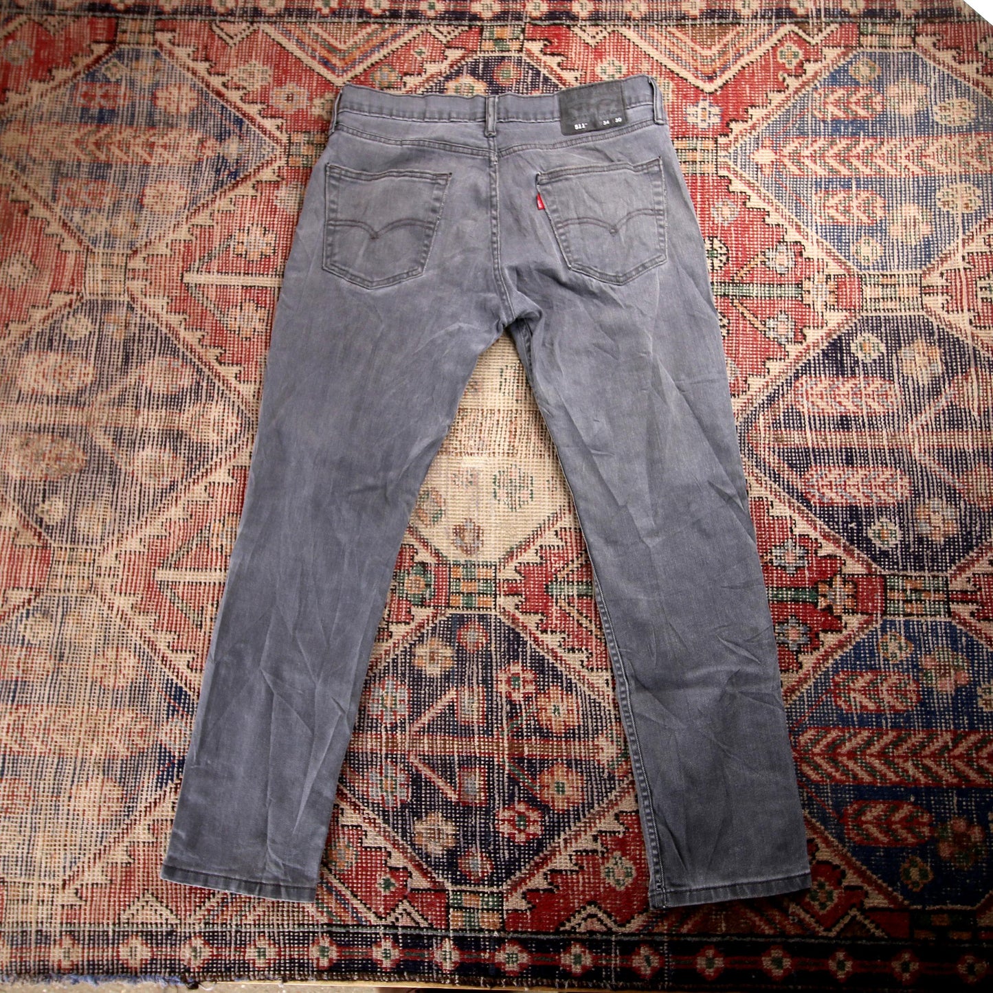 Levi's 511 W34 L26 Slim Fit Grey Denim Jeans