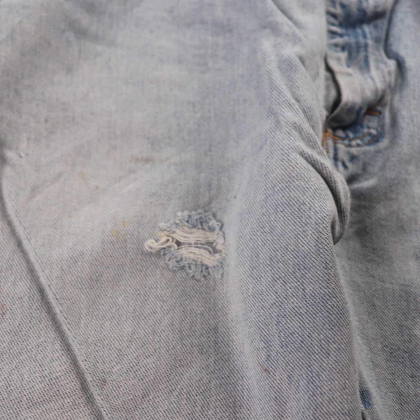 Wrangler W36 L30 Straight Leg Classic Ripped Style Blue Denim Jeans