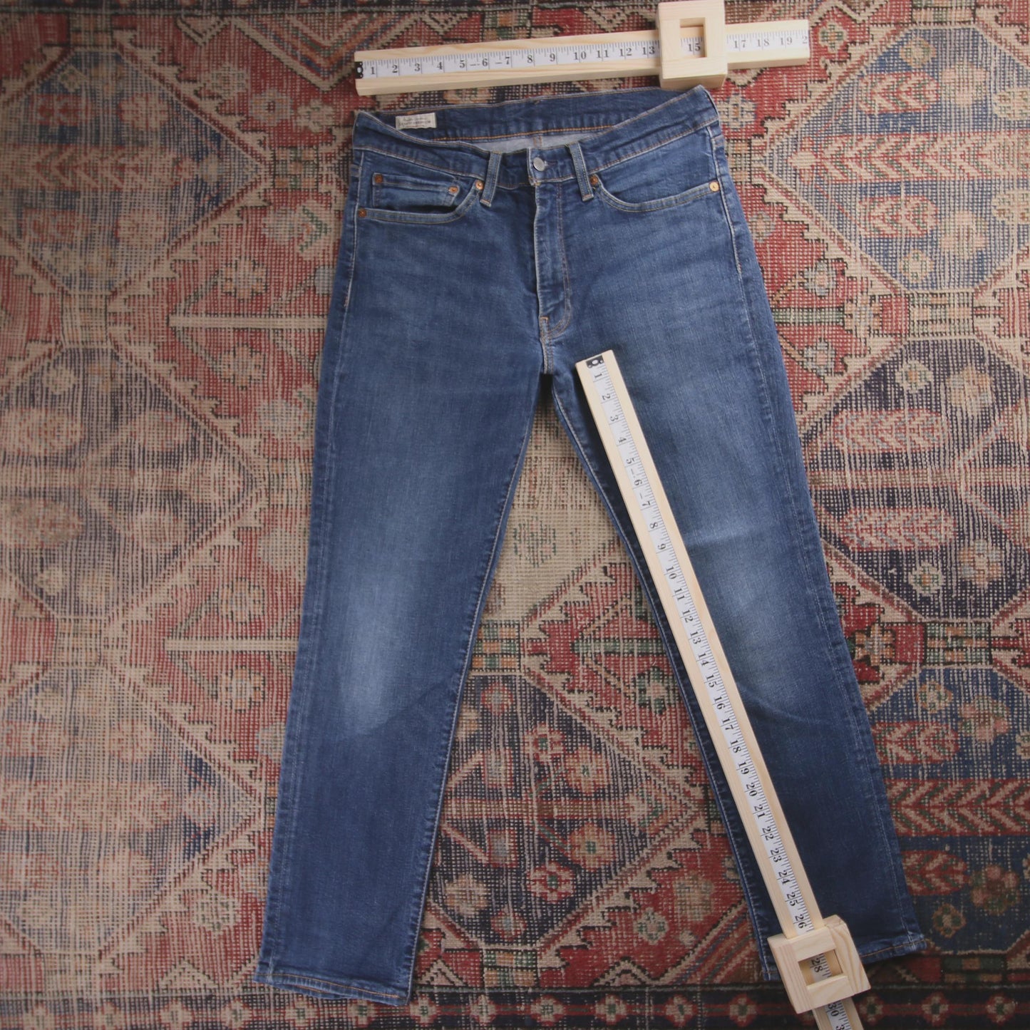 Levi's 511 Red Tab W30 L28 Slim Fit Blue Denim Jeans
