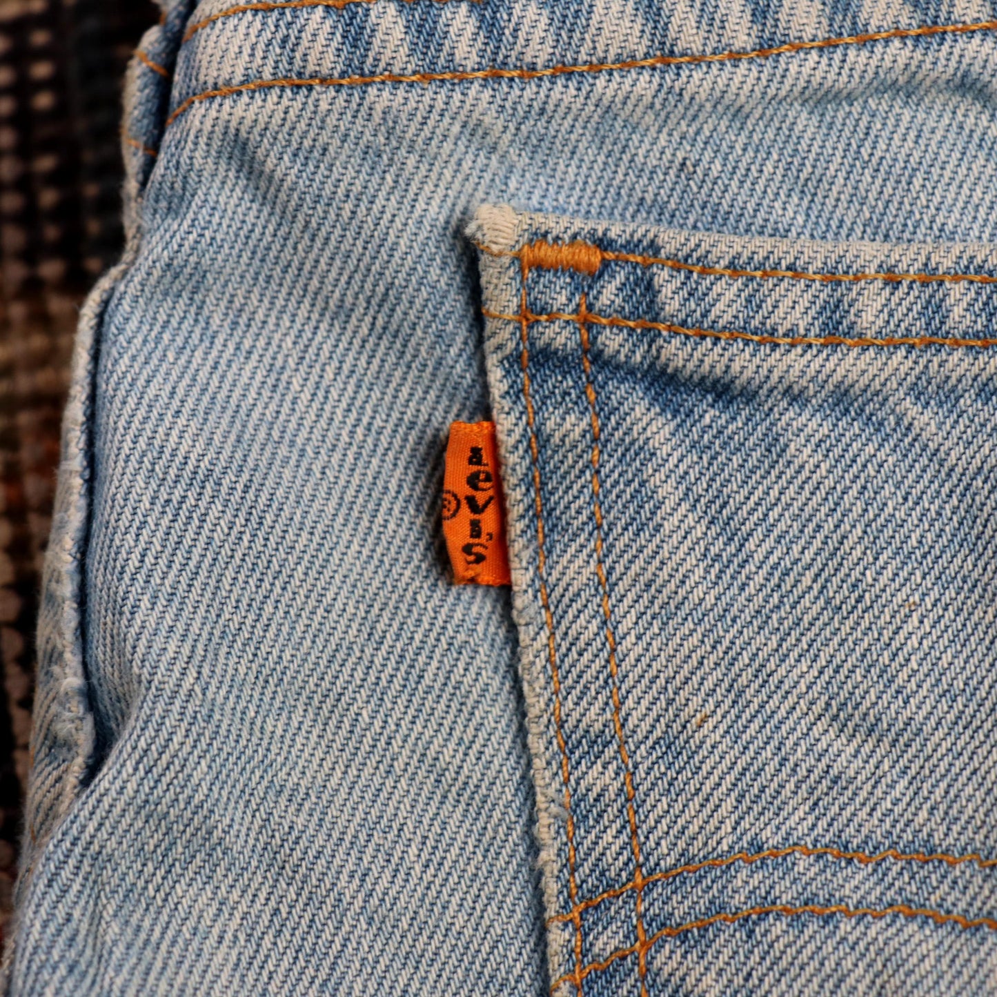 Levi's 604 Orange Tab W38 L31 Loose Fit Blue Denim Jeans