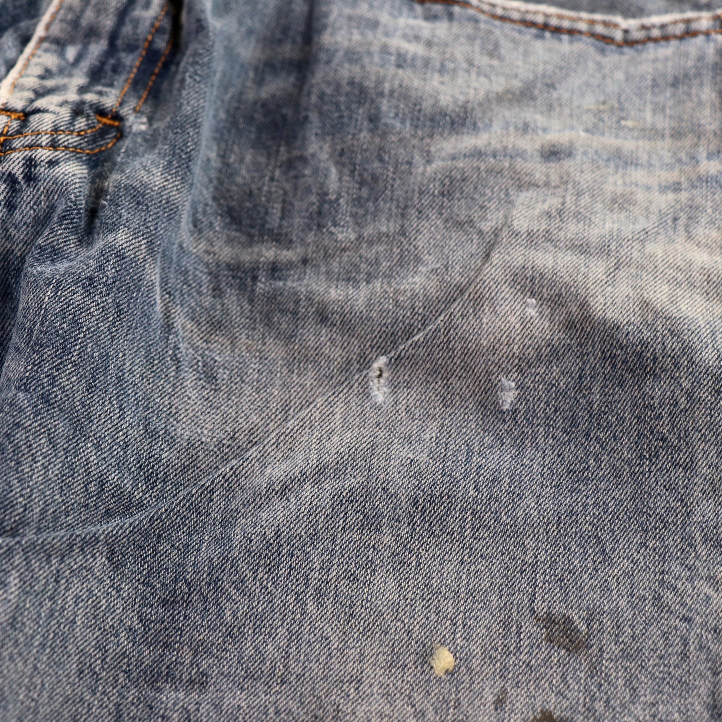 Levi's Orange Tab W36 L30 Straight Classic Ripped Style Blue Denim Jeans