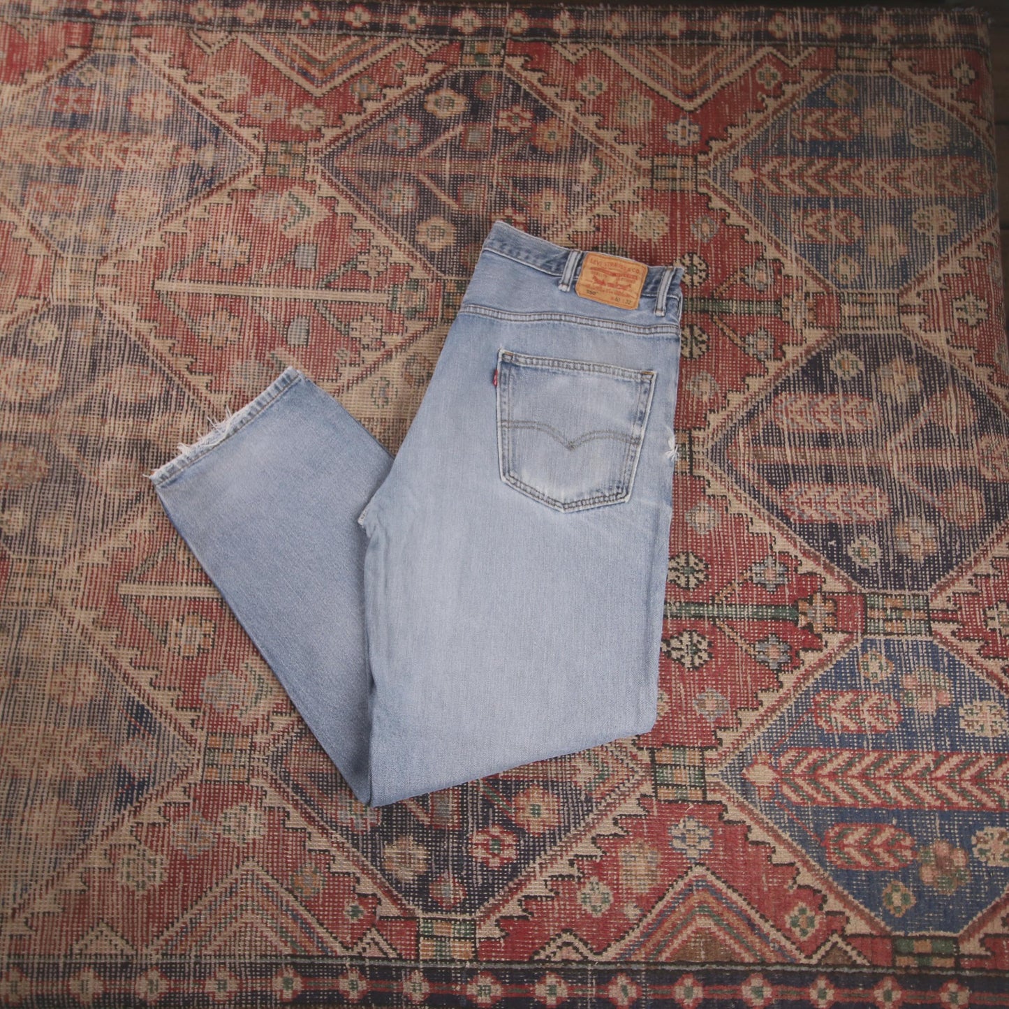 Levi's 550 W38 L31 Tapered Leg Relaxed Fit Blue Denim Jeans