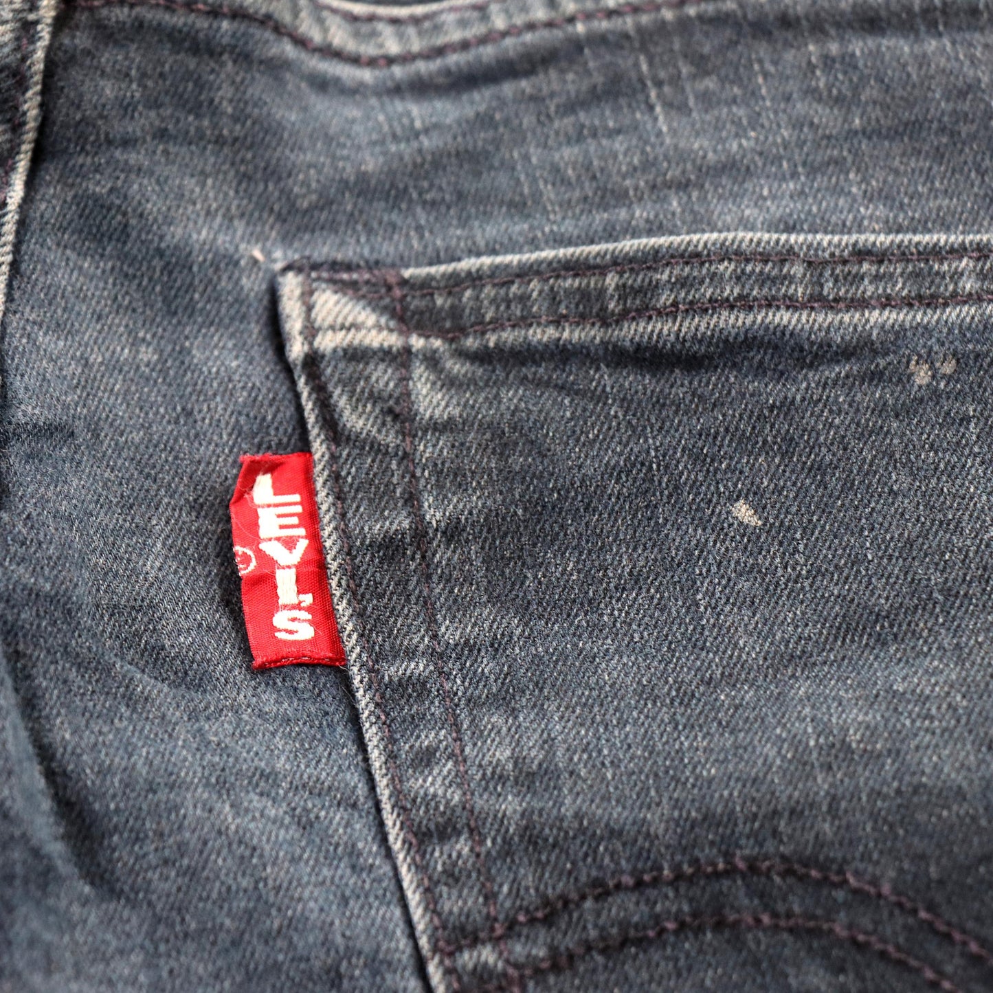 Levi's 511 Red Tab W28 L28 Slim Fit Classic Ripped Style Blue Denim Jeans