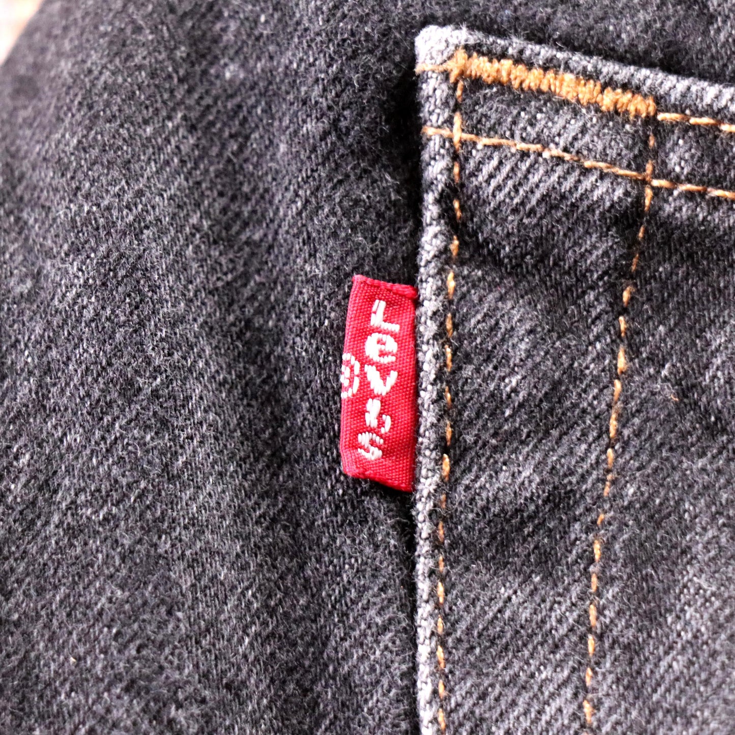 Levi's 501 W36 L27 Original Fit Black Denim Jeans