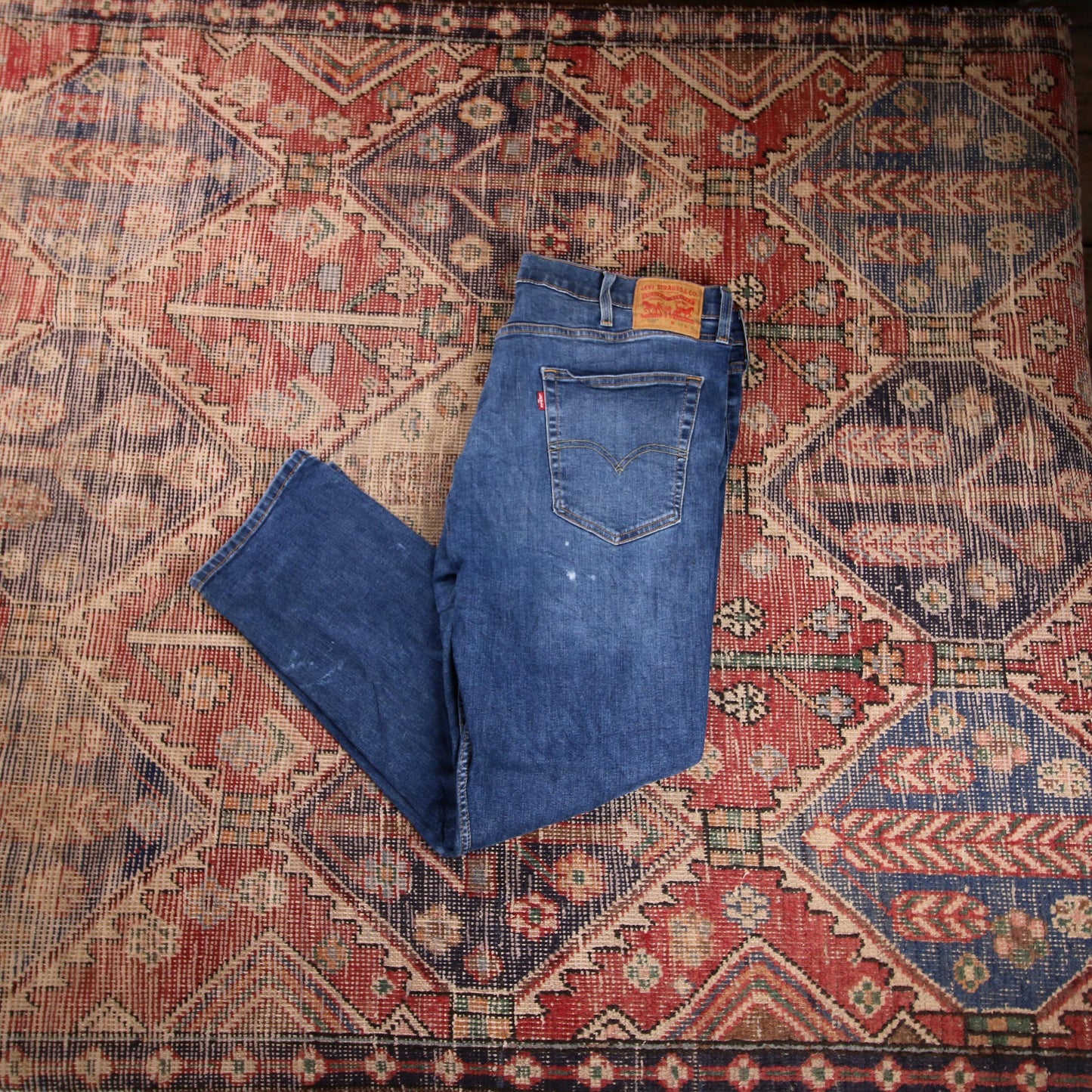 Levi's 502 W40 L28 Tapered Leg Regular Fit Blue Denim Jeans