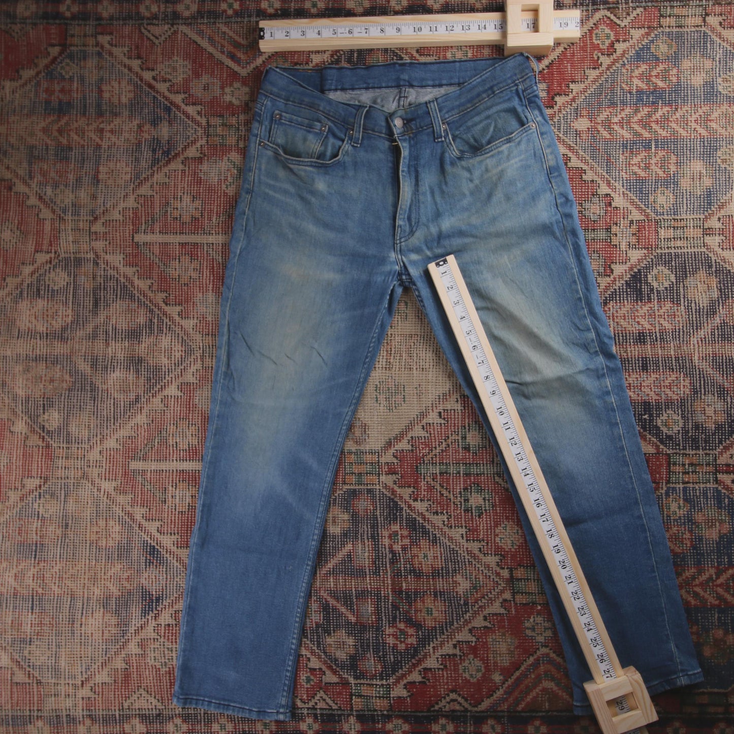 Levi's 514 Red Tab W28 L29 Straight Leg Blue Denim Jeans