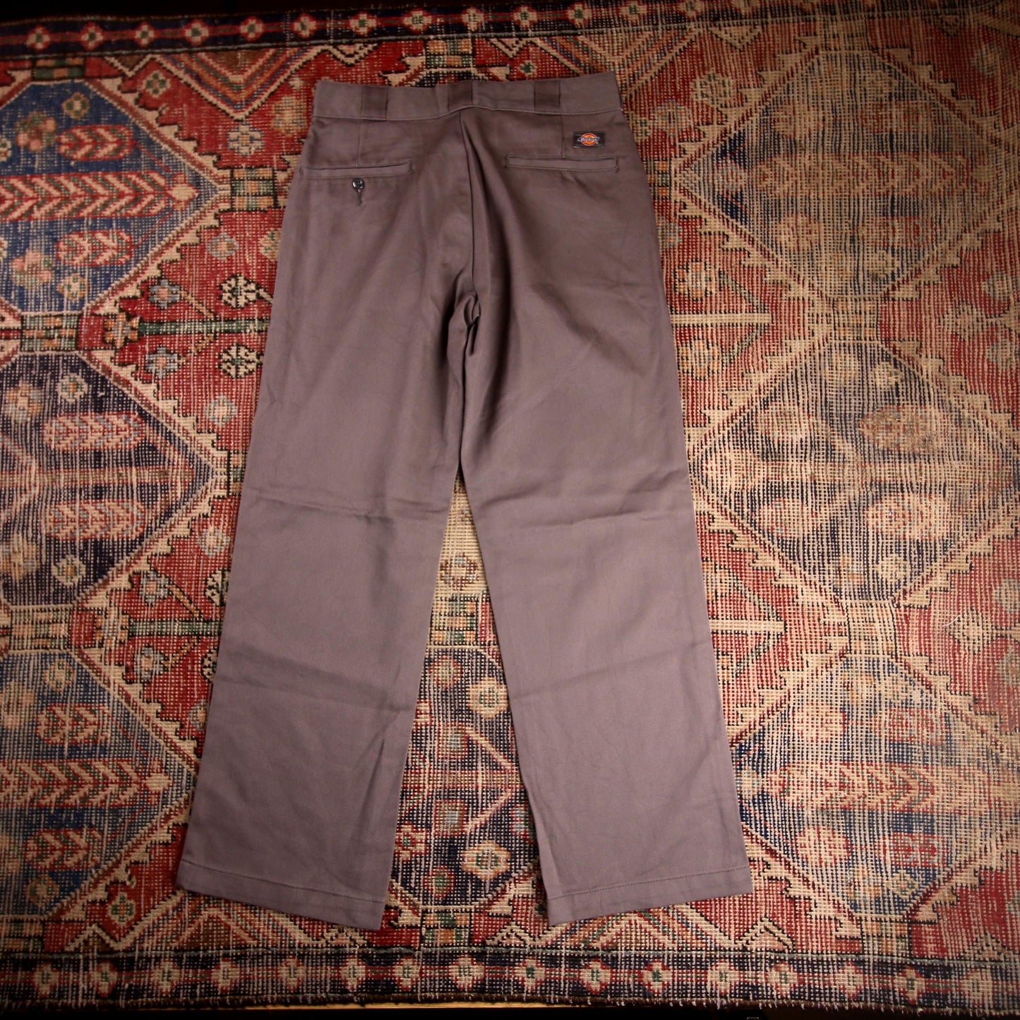 Dickies 874 W30 L28 Straight Leg Grey Cotton Blend Trousers