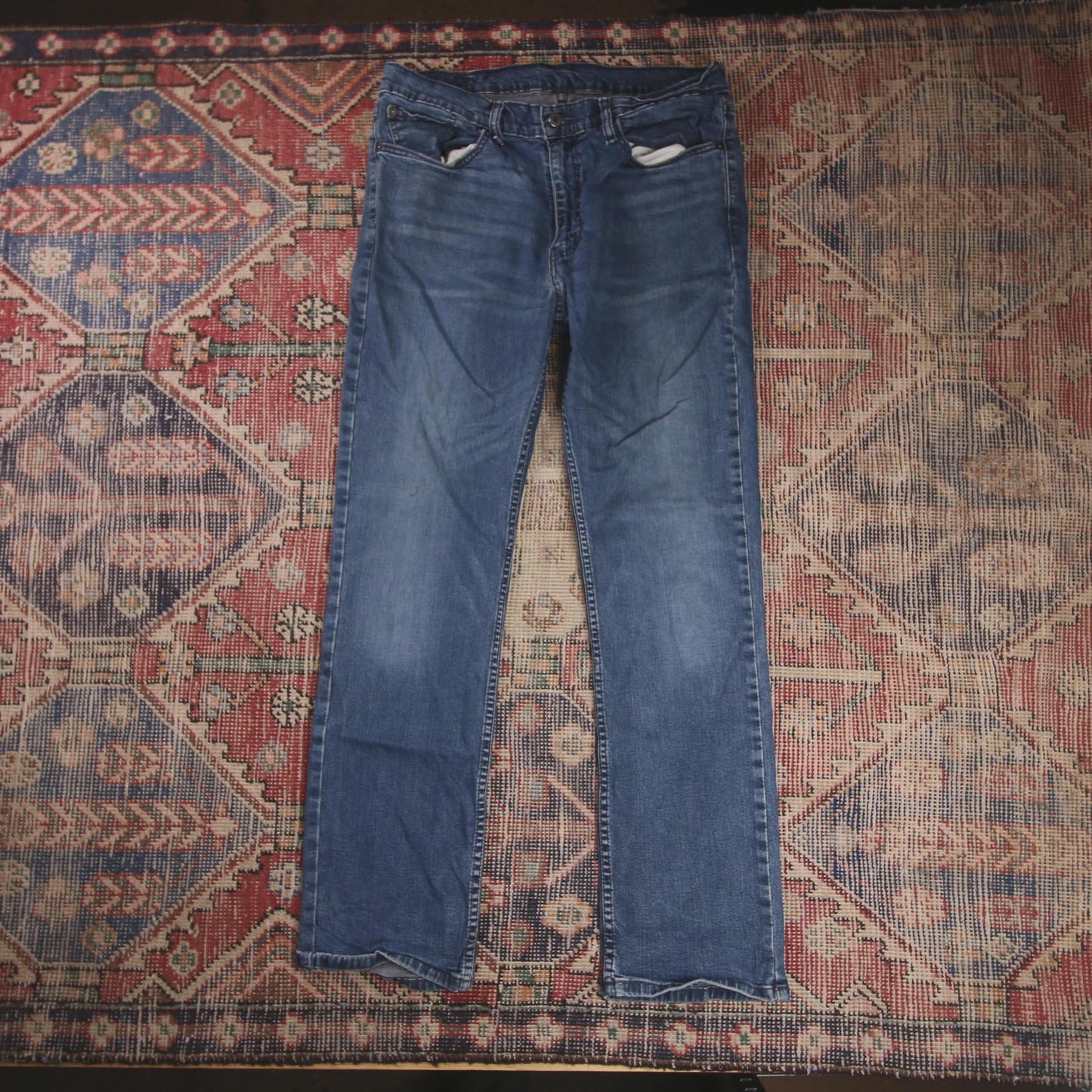 Levi's 514 W34 L30 Straight Leg Blue Denim Jeans