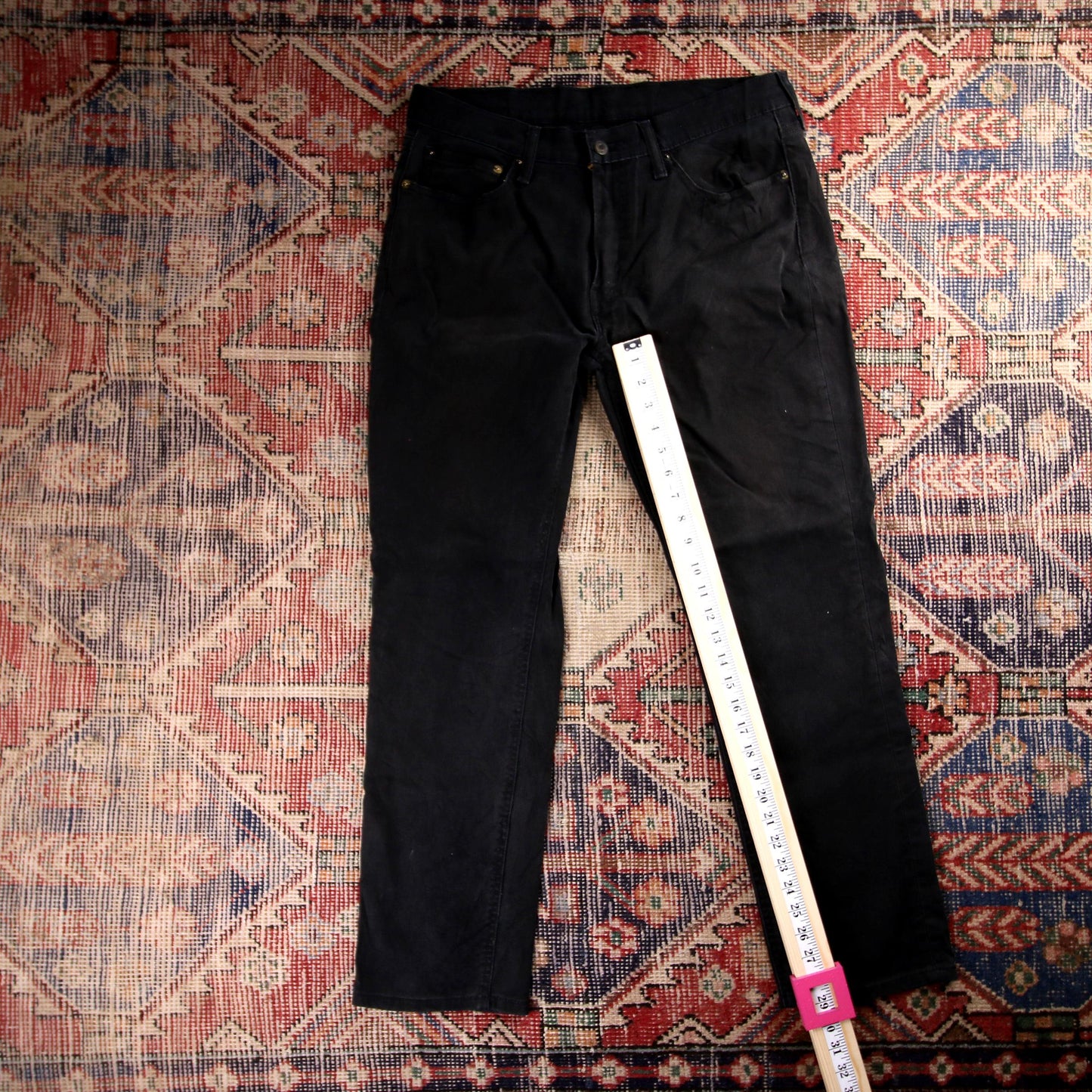 Levi's 511 Red Tab W32 L28 Slim Fit Black Denim Jeans