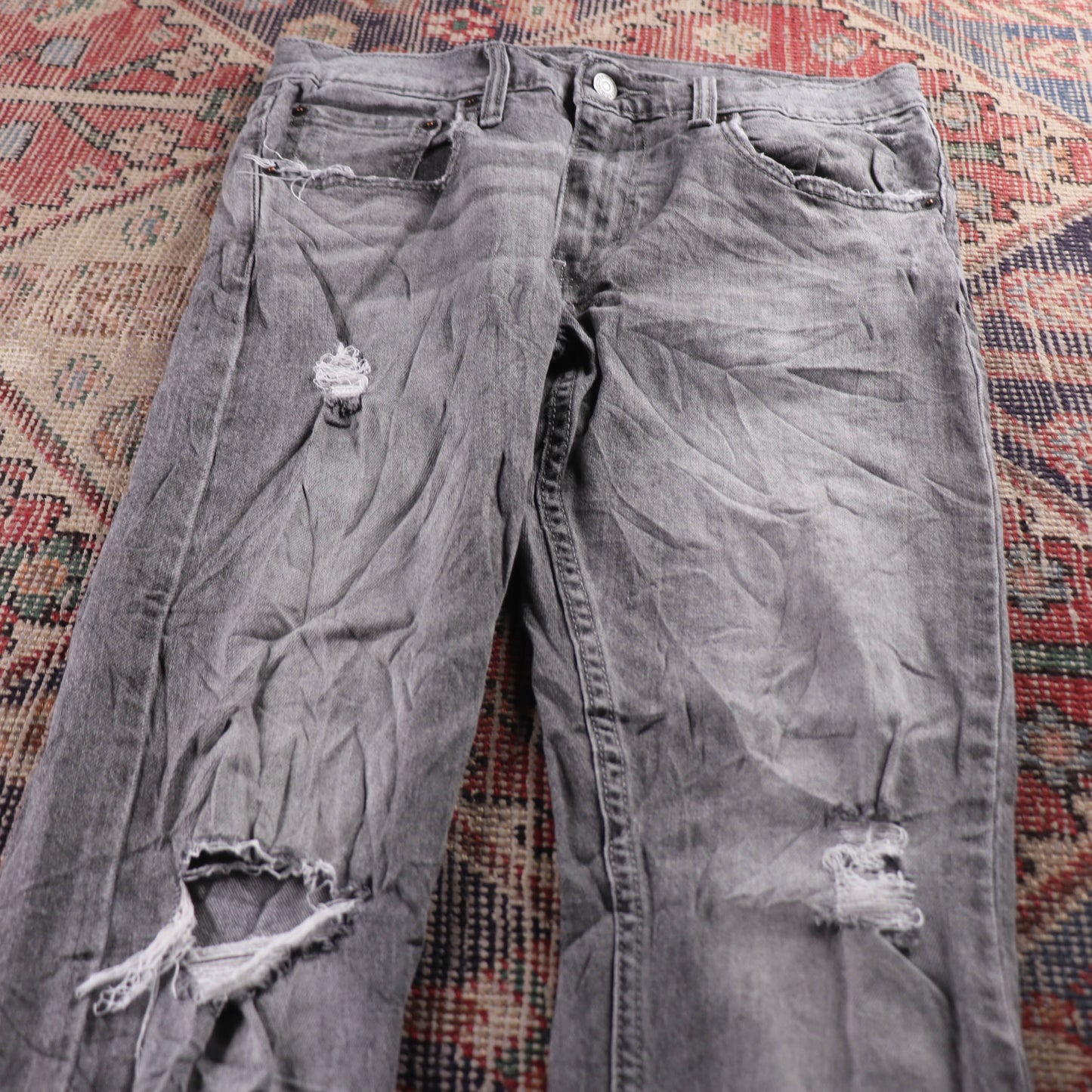 Levi's 711 Red Tab W28 L26 Skinny Blue Denim Jeans